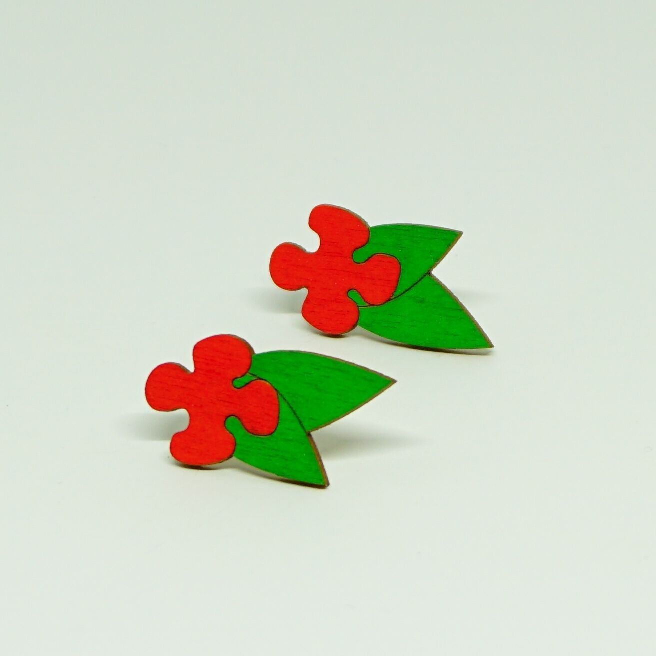 Blumenblatt-Ohrstecker