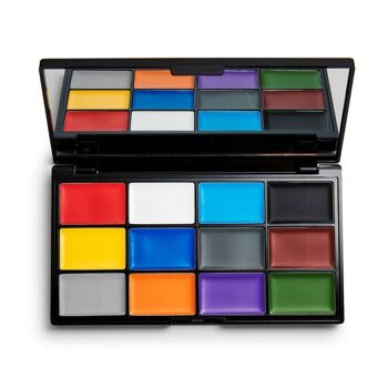 Palette de peinture faciale MUR SFX couleurs primaires