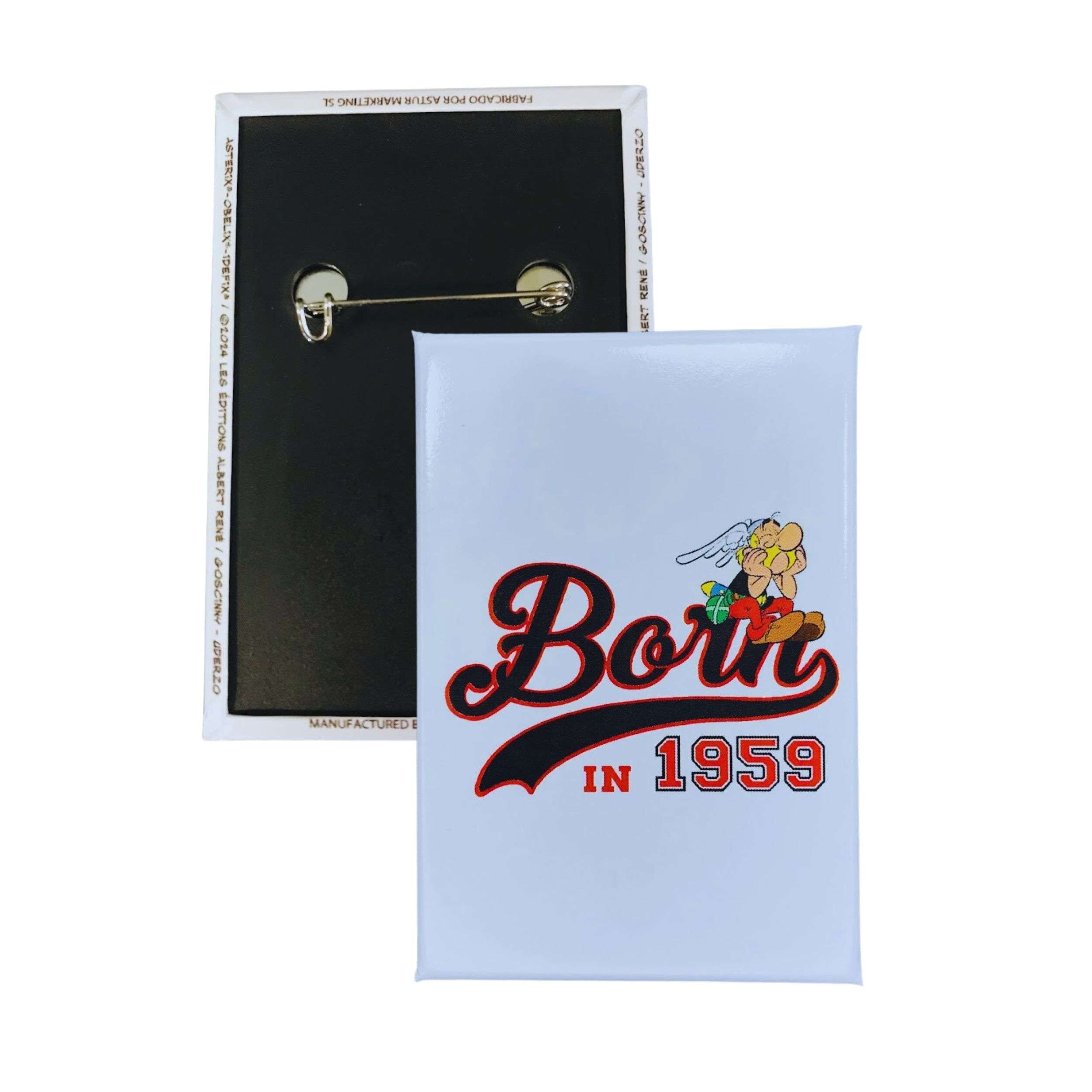 Vertikales Badge © Asterix - Jahrgang 1959 - Gebrochene Buchstaben - C#139