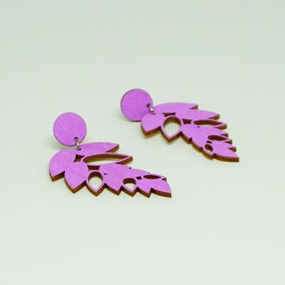 Boucles d'oreilles à tige en frêne