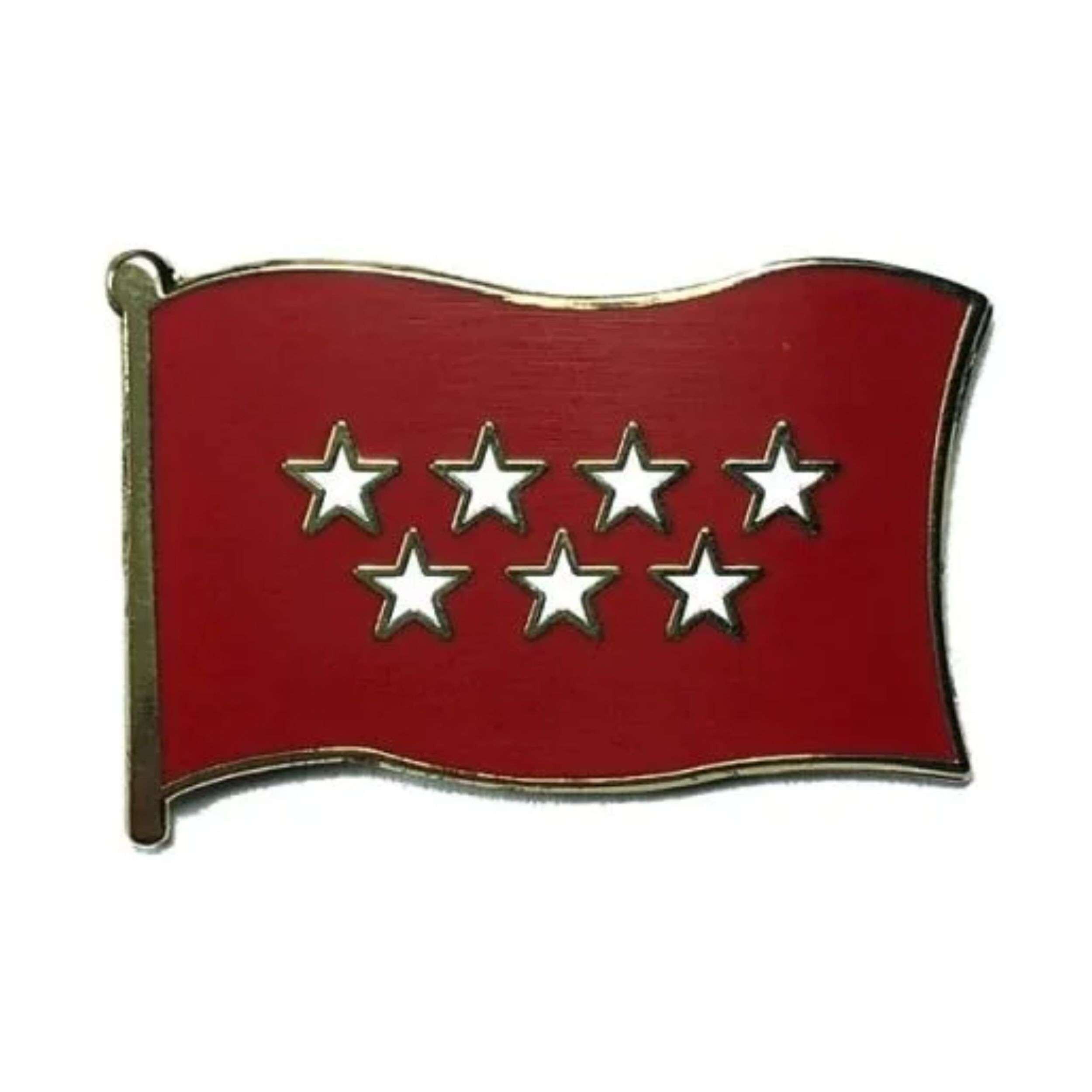 Anstecker - Flagge der Autonomen Gemeinschaft Madrid - Spanien