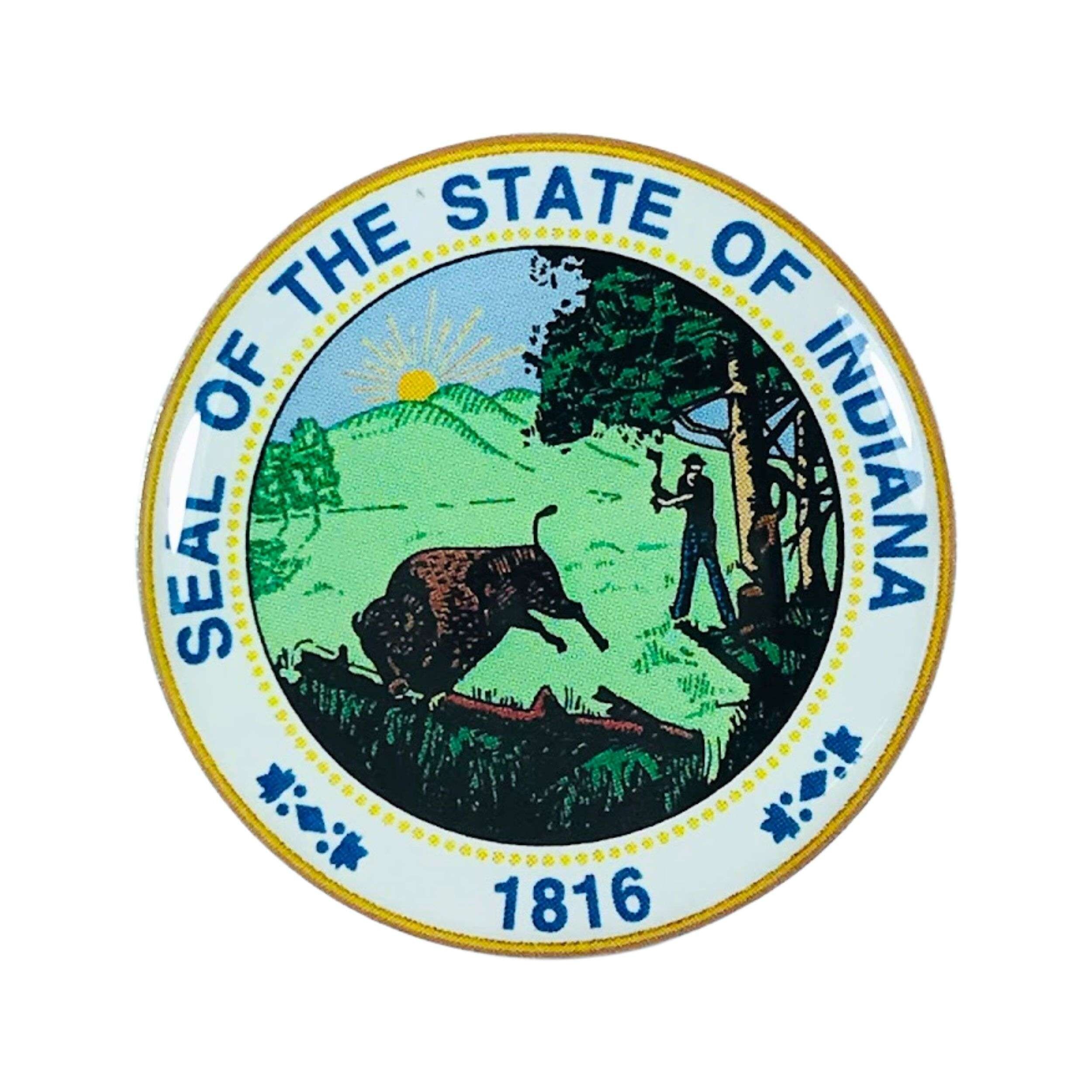 Anstecker - Indiana State Shield - USA