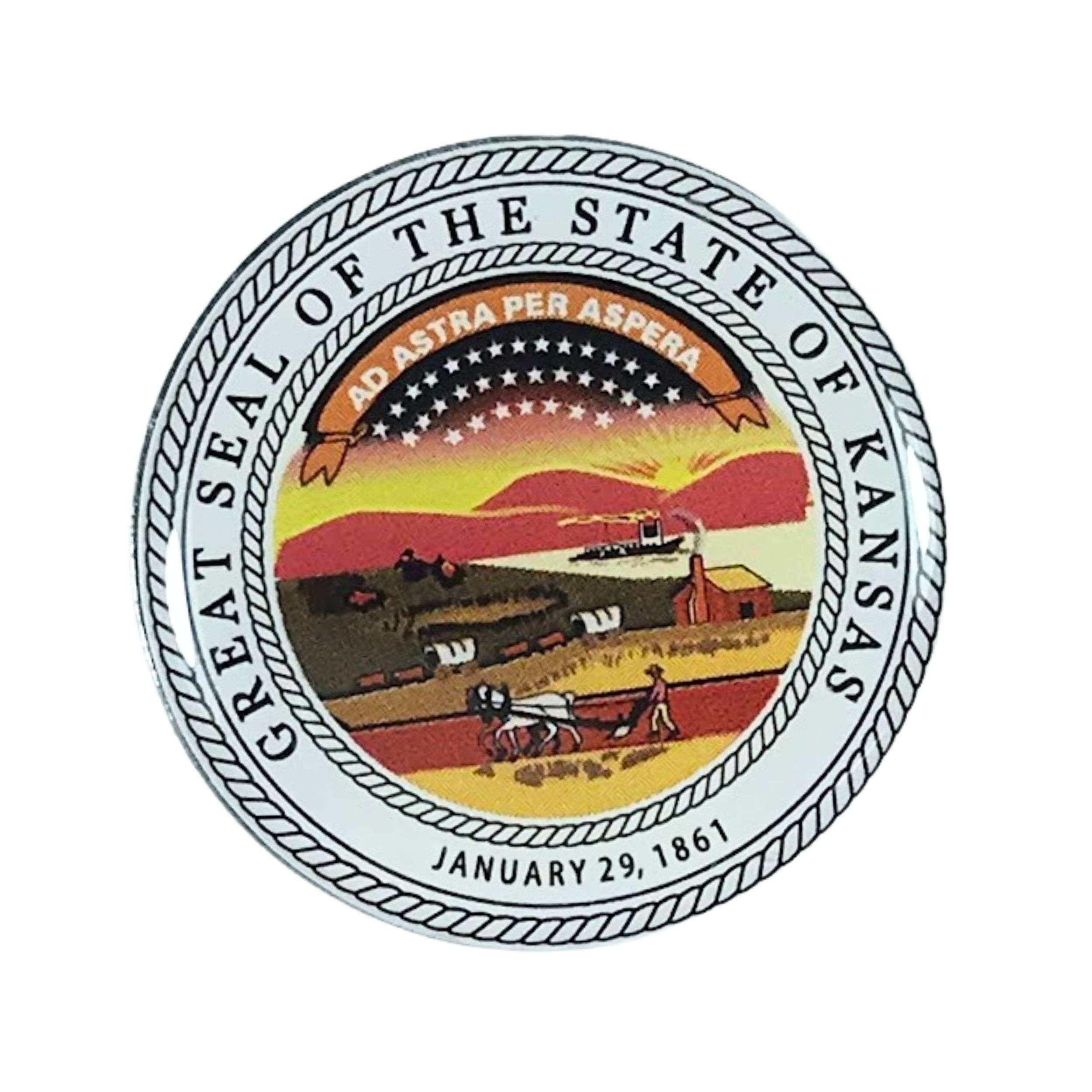 Anstecker - Kansas State Shield - USA