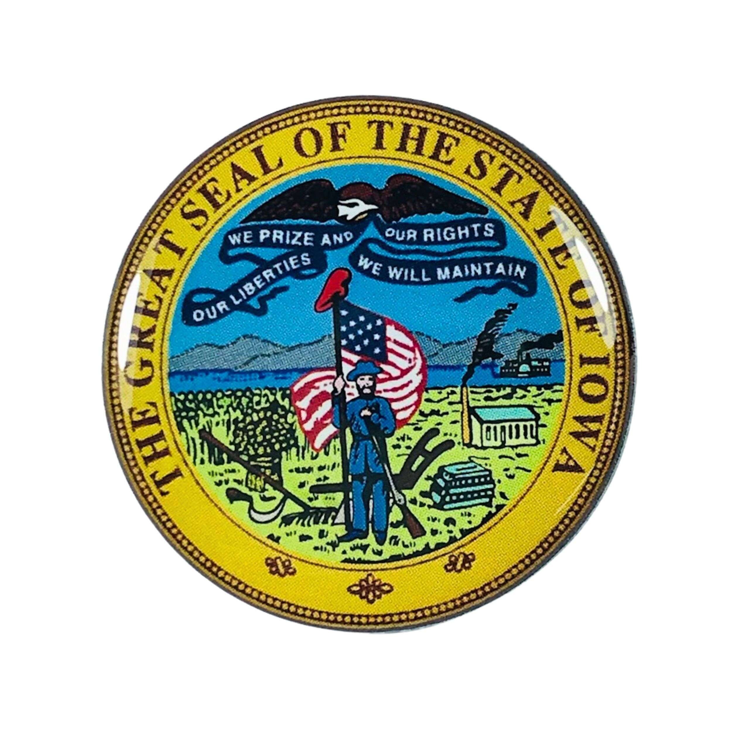 Anstecker - Iowa State Shield - USA