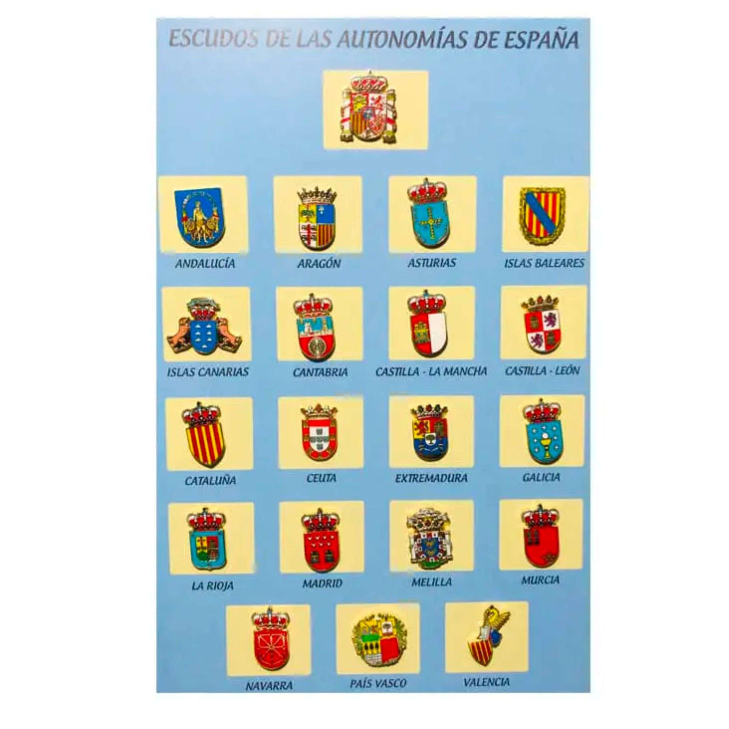Pins - Colección Completa Escudos Autonomías - España