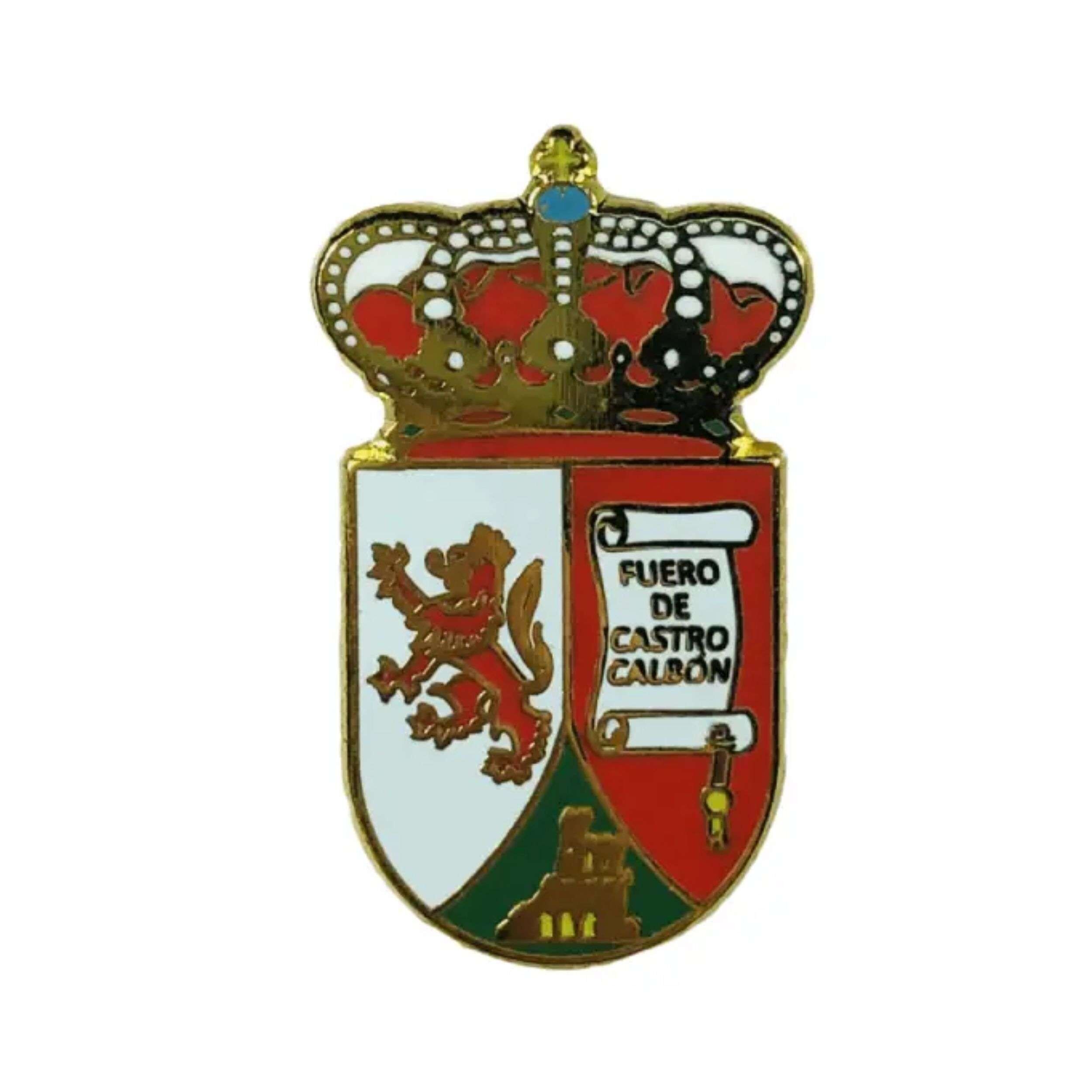 Anstecknadel - Castrocalbon-Schild - Leon - Spanien