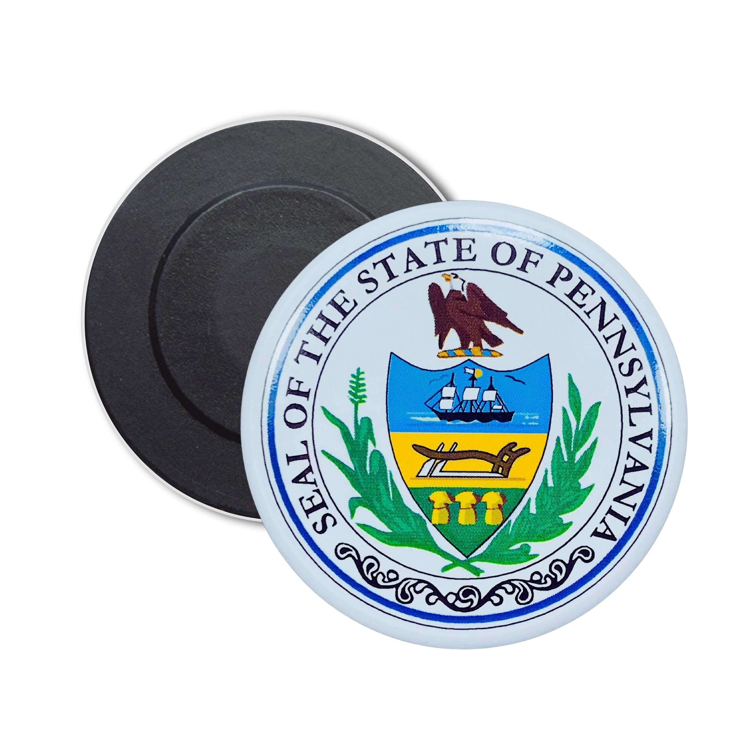 Runder Magnet - Pennsylvania State Shield - USA