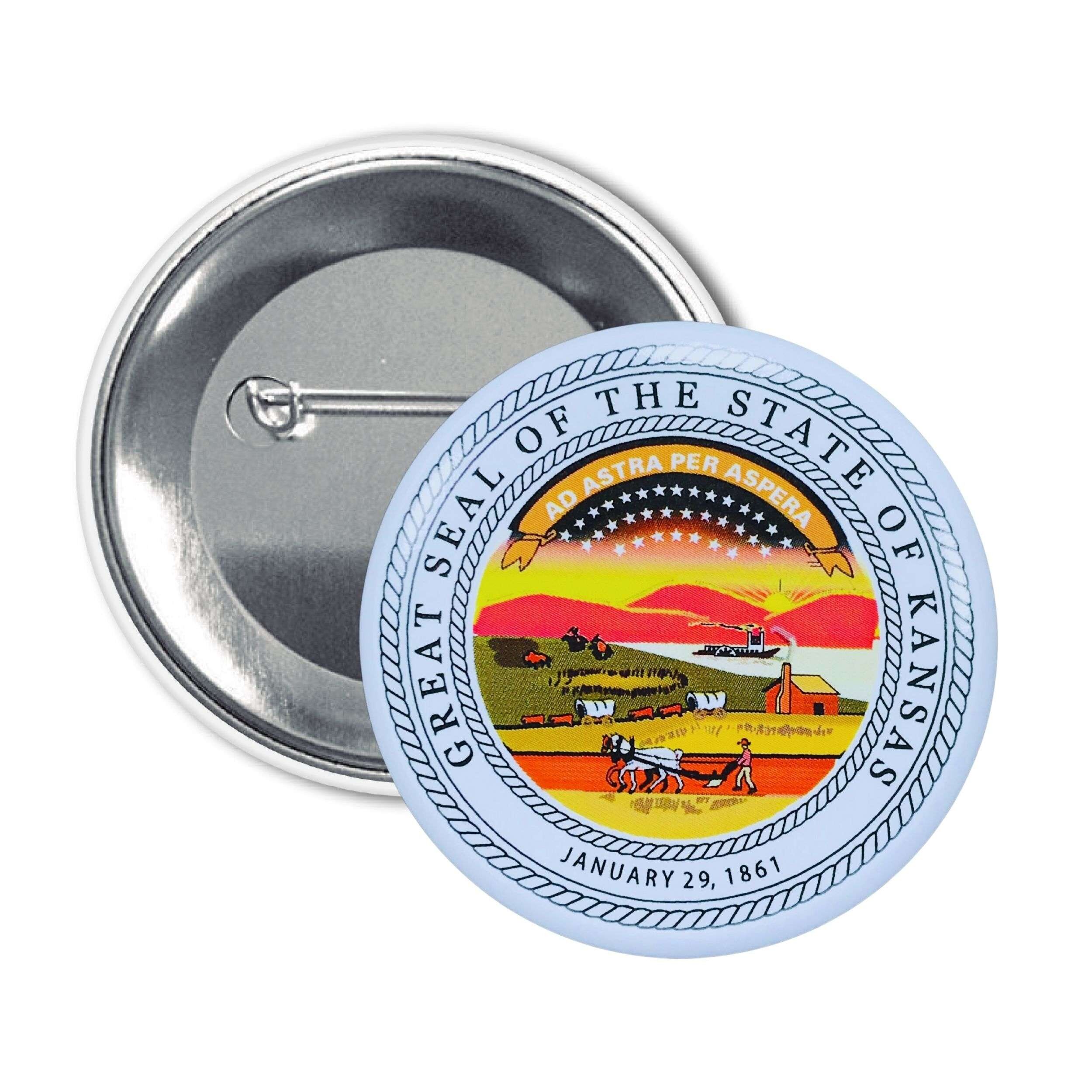 Rundes Abzeichen - Kansas State Shield - USA