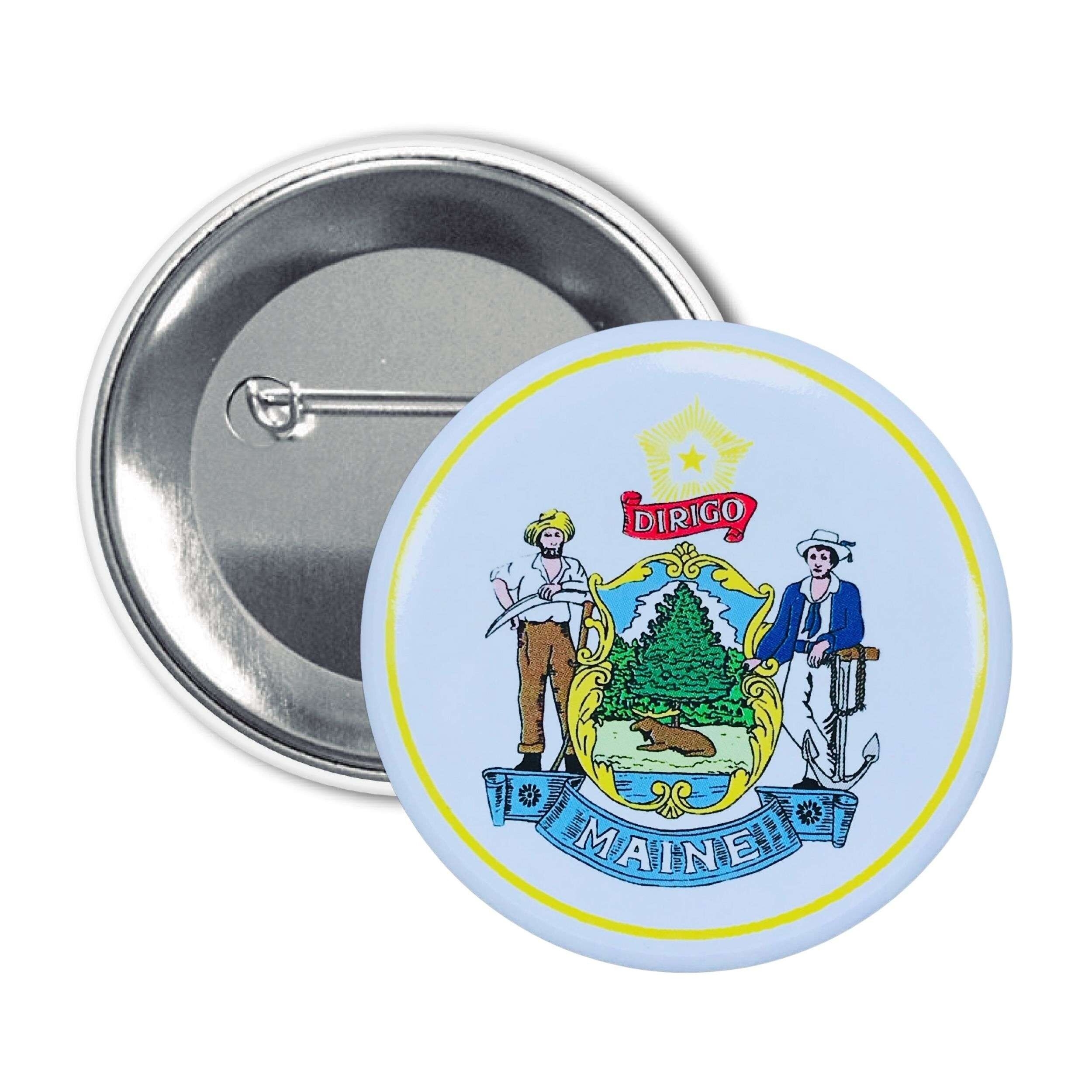 Rundes Abzeichen - Maine State Shield - USA
