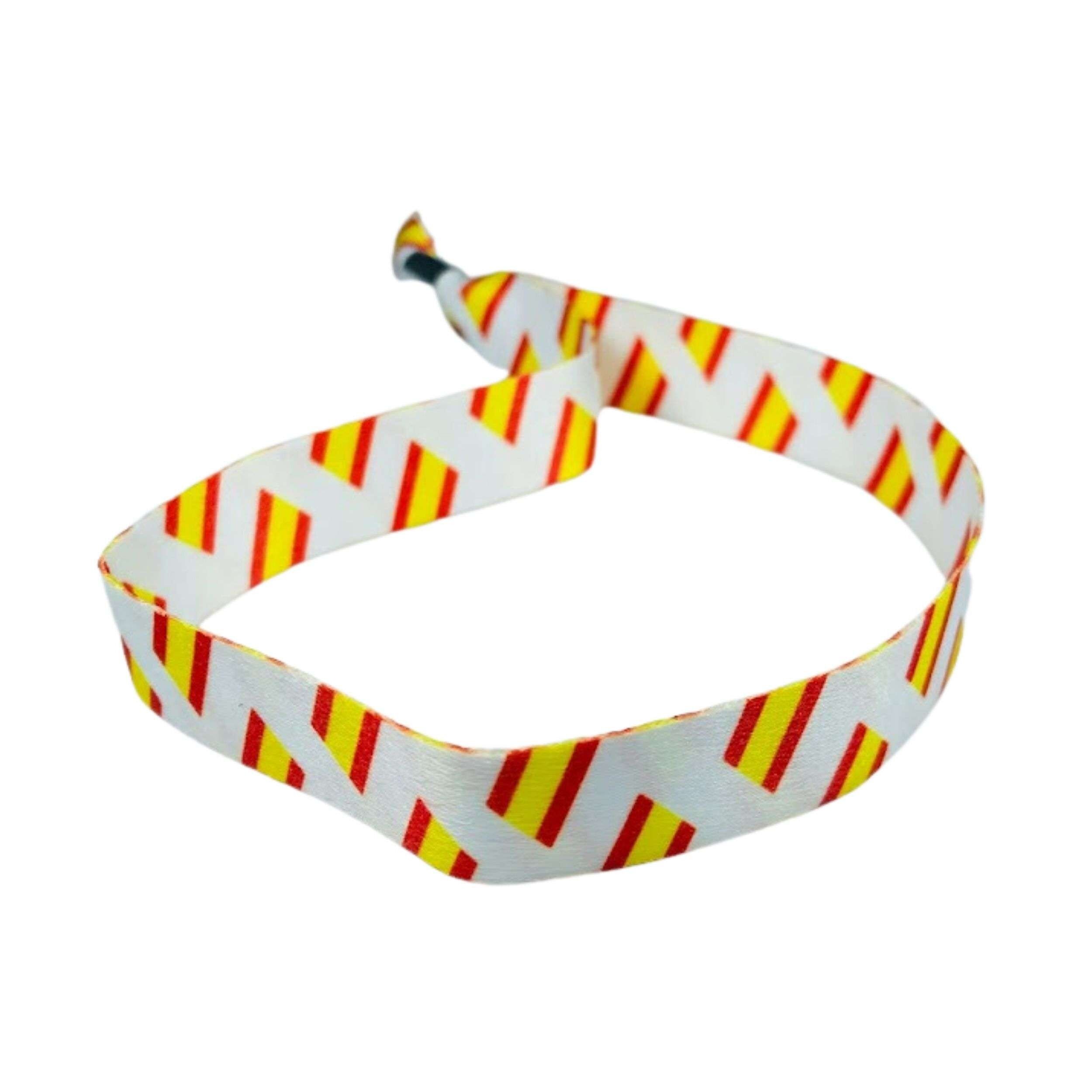 Armband - Weiß_ Spanische Flagge - P343