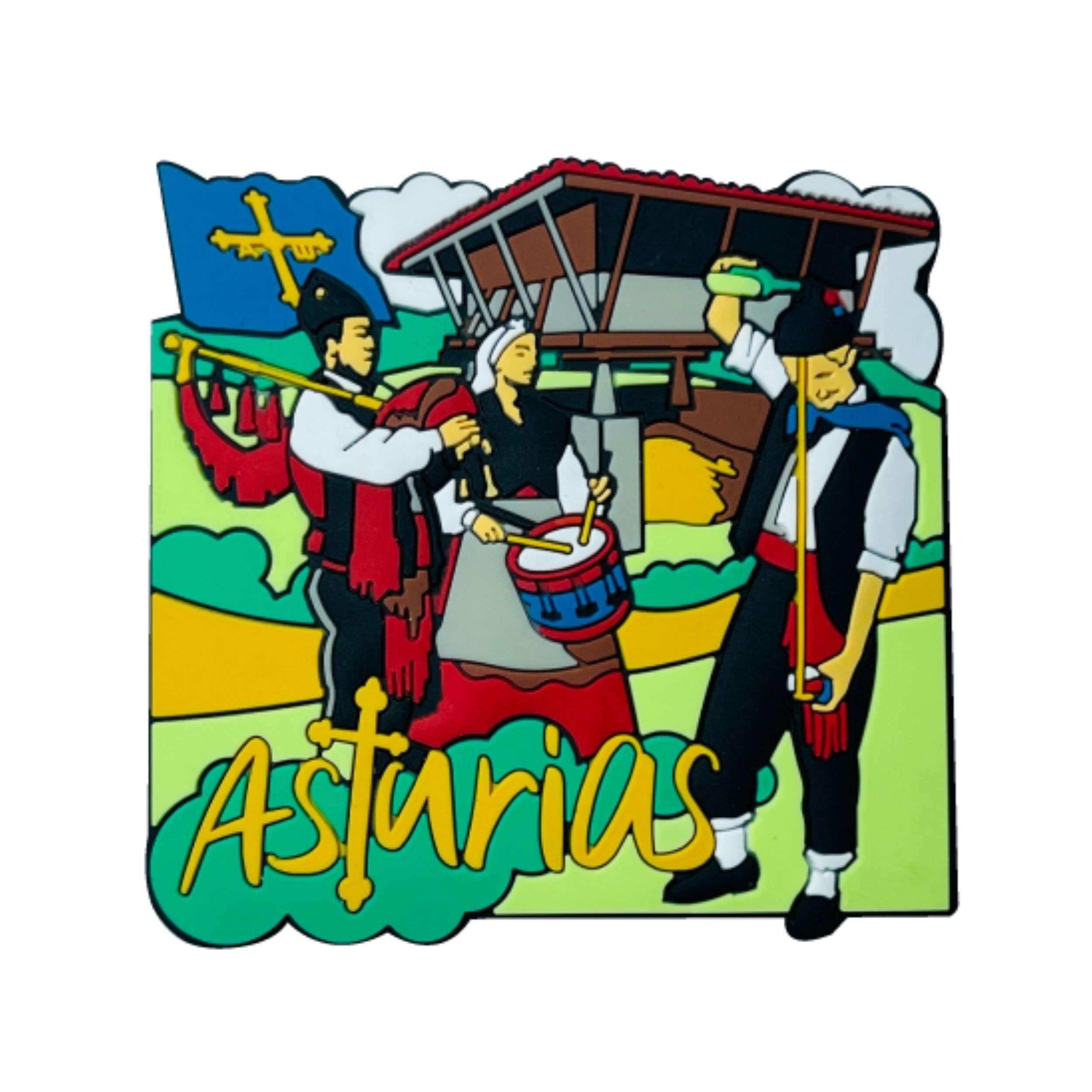 PVC-Magnet – Horreo Baile Gaita Sidra Asturias – M095