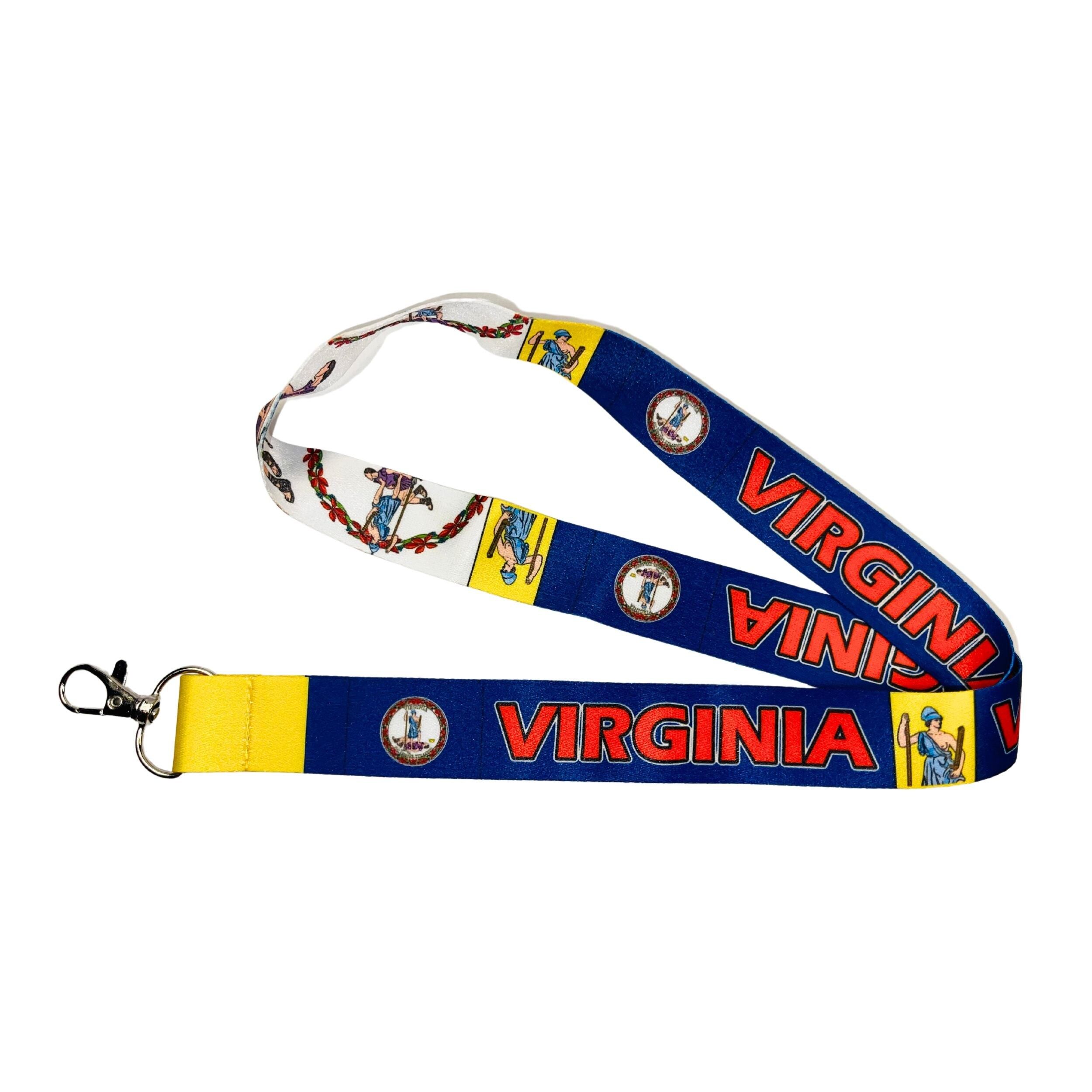 Lanyard - Cinta Cuello - Bandera Estado Virginia - USA - L100