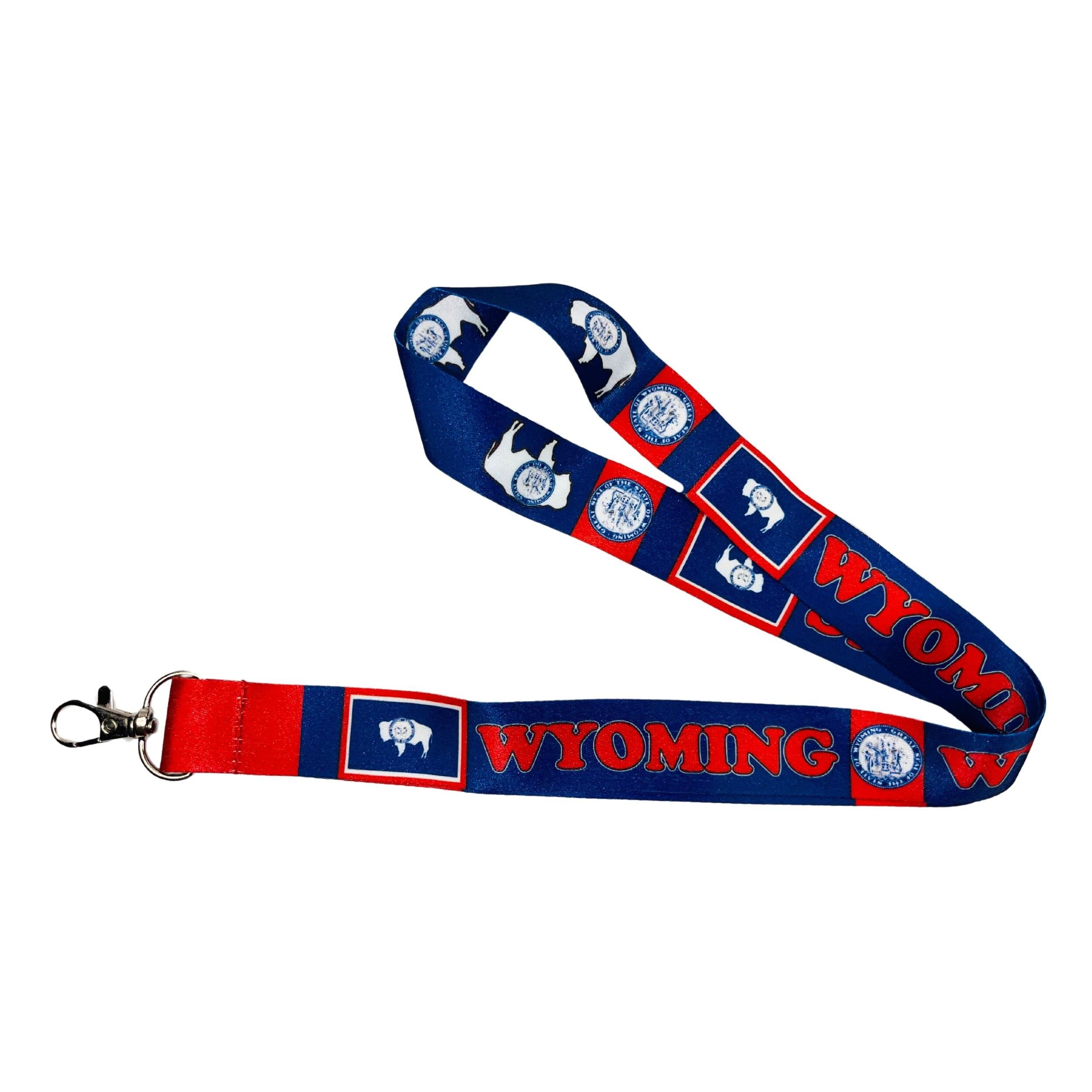 Lanyard - Cinta Cuello - Bandera Estado Wyoming - USA - L104
