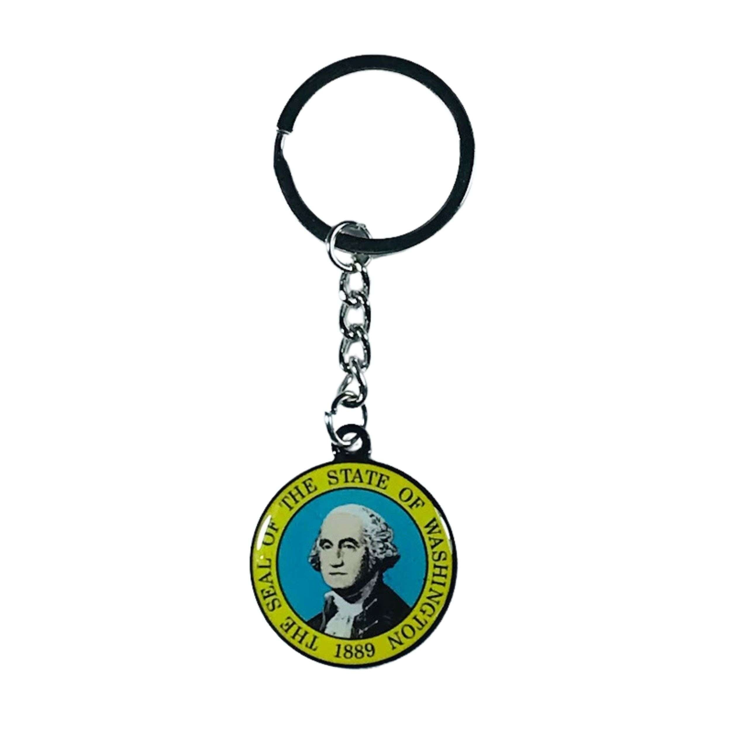 Llavero Metal - Escudo Estado  Washington - USA