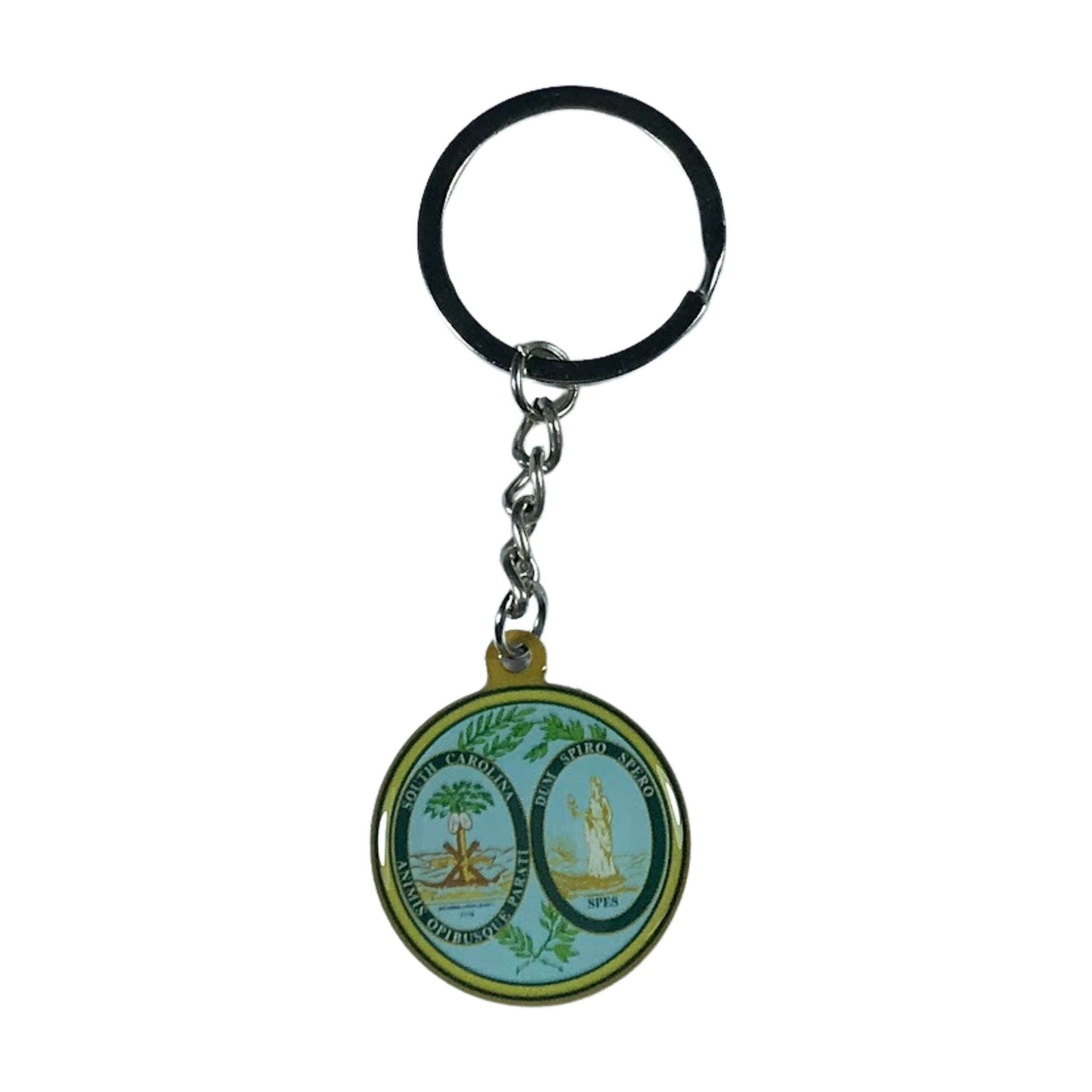 Llavero Metal - Escudo Estado  South Carolina  - USA