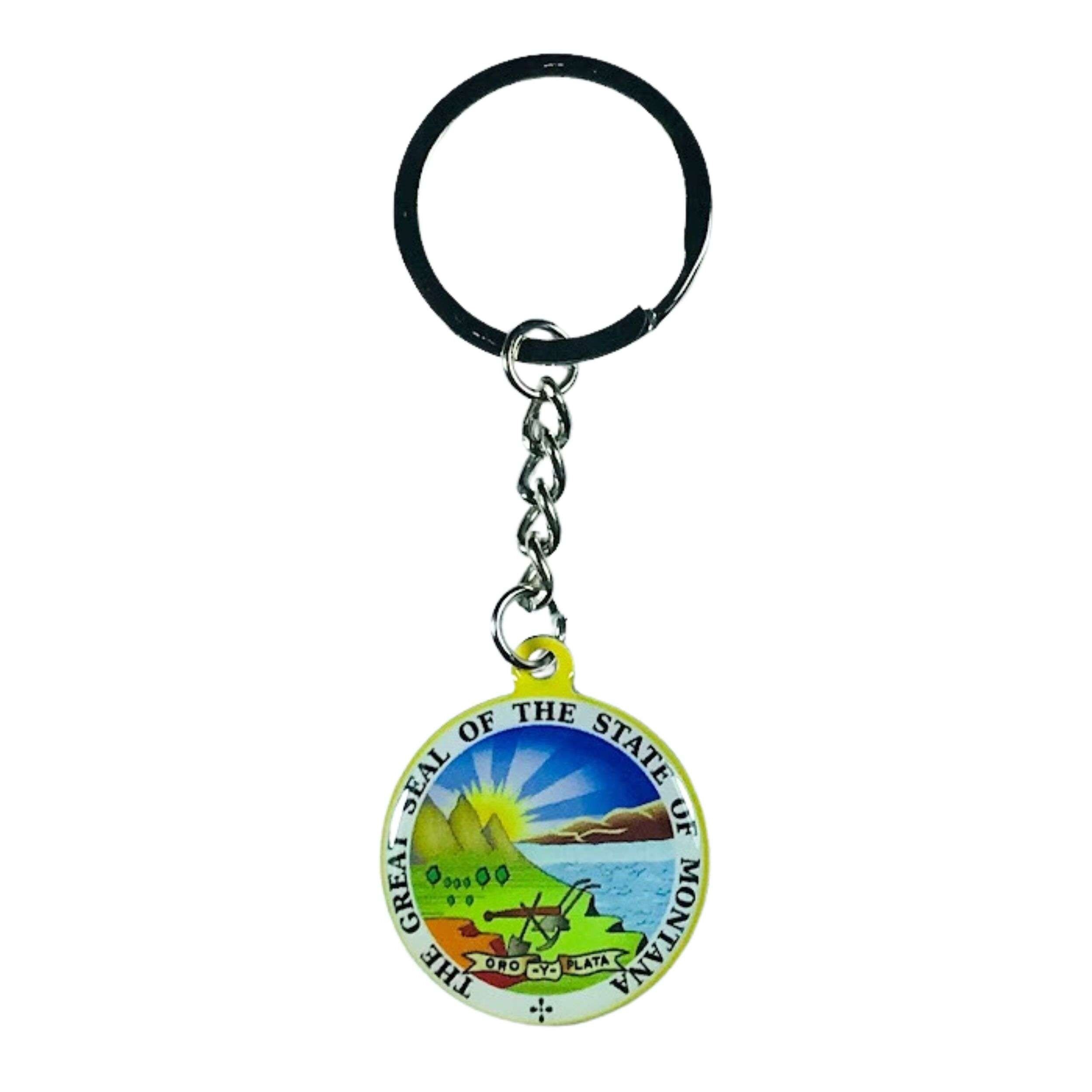 Llavero Metal - Escudo Estado  Montana - USA