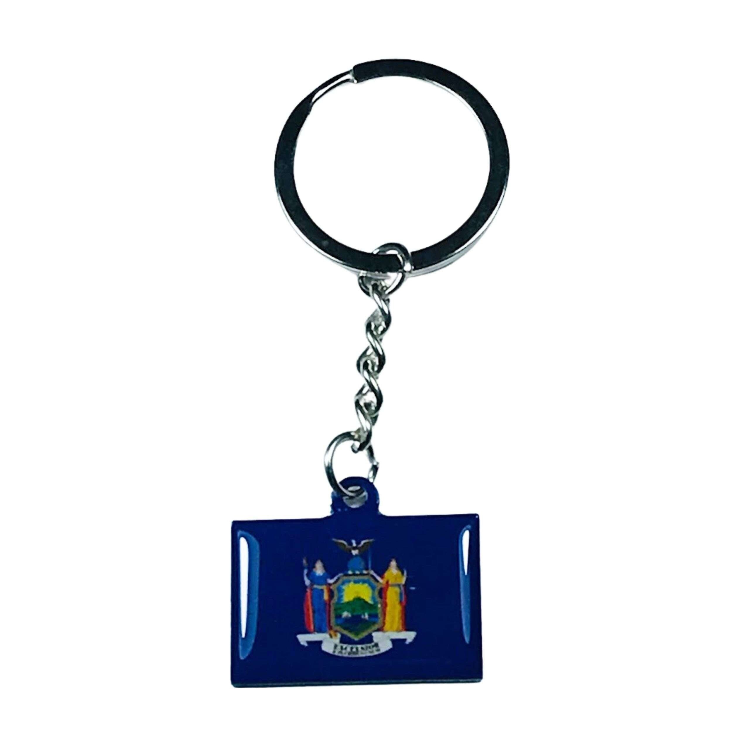 Llavero Metal - Bandera Estado  New York - USA