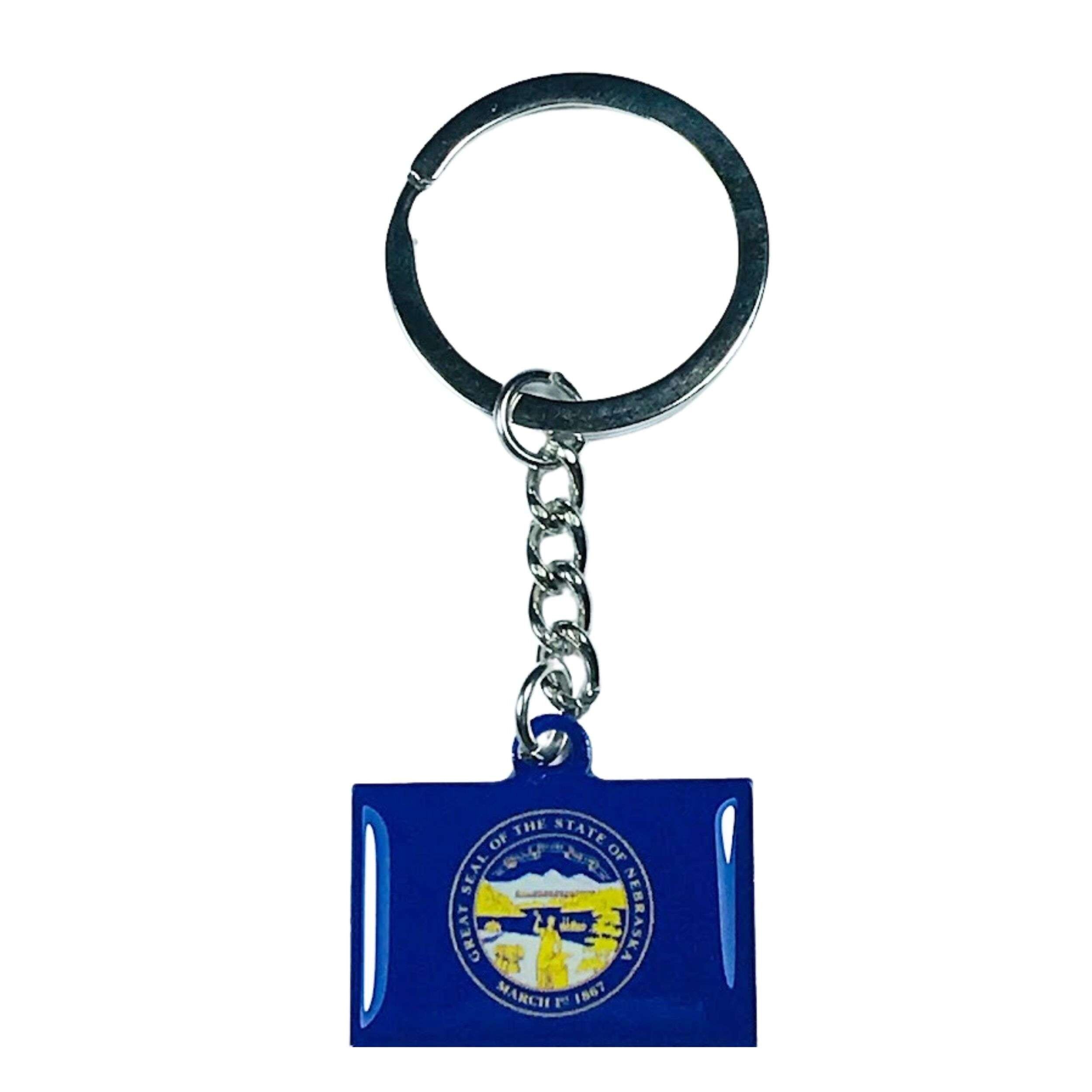 Llavero Metal - Bandera Estado Nebraska - USA