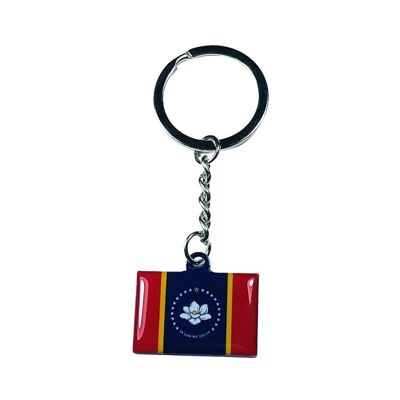 Metal Keychain - Mississippi State Flag - USA