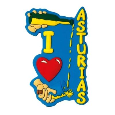 PVC-Magnet – Ich liebe Asturien Sidra – M032