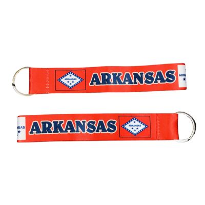 Stoff Schlüsselanhänger - Arkansas Staatsflagge - USA - K062