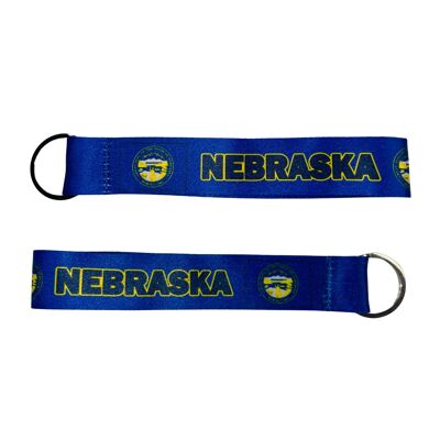 Stoff-Schlüsselanhänger - Nebraska Staatsflagge - USA - K081