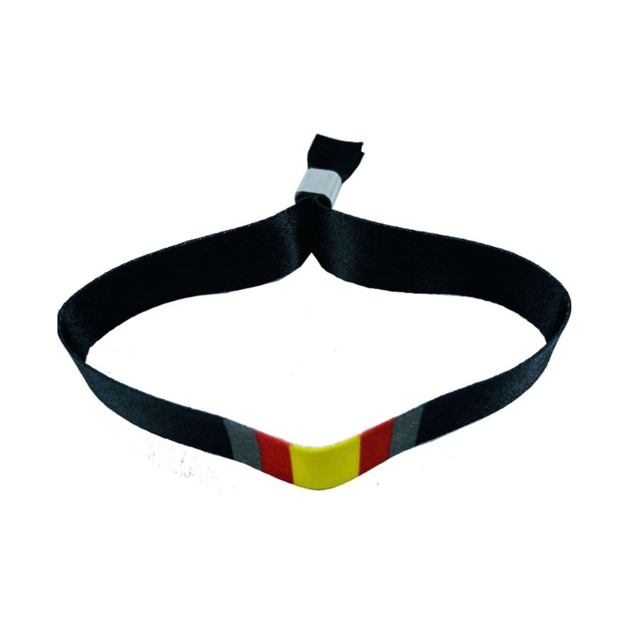 Armband - Schwarz_ Spanische Flagge - P329