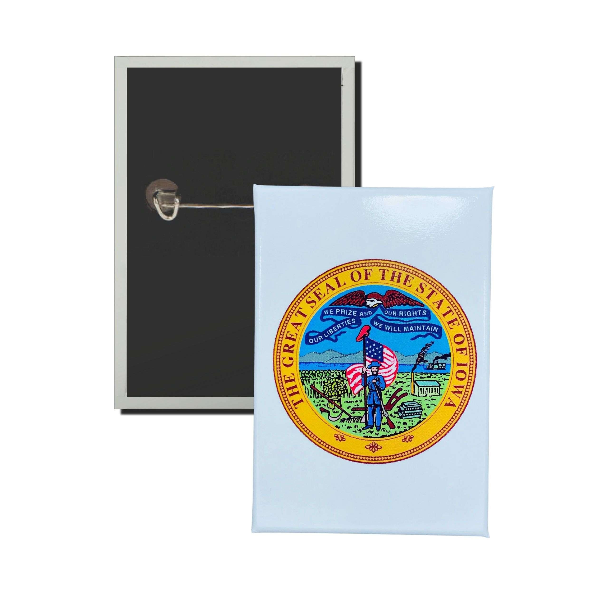 Insigne vertical - Iowa State Shield - États-Unis