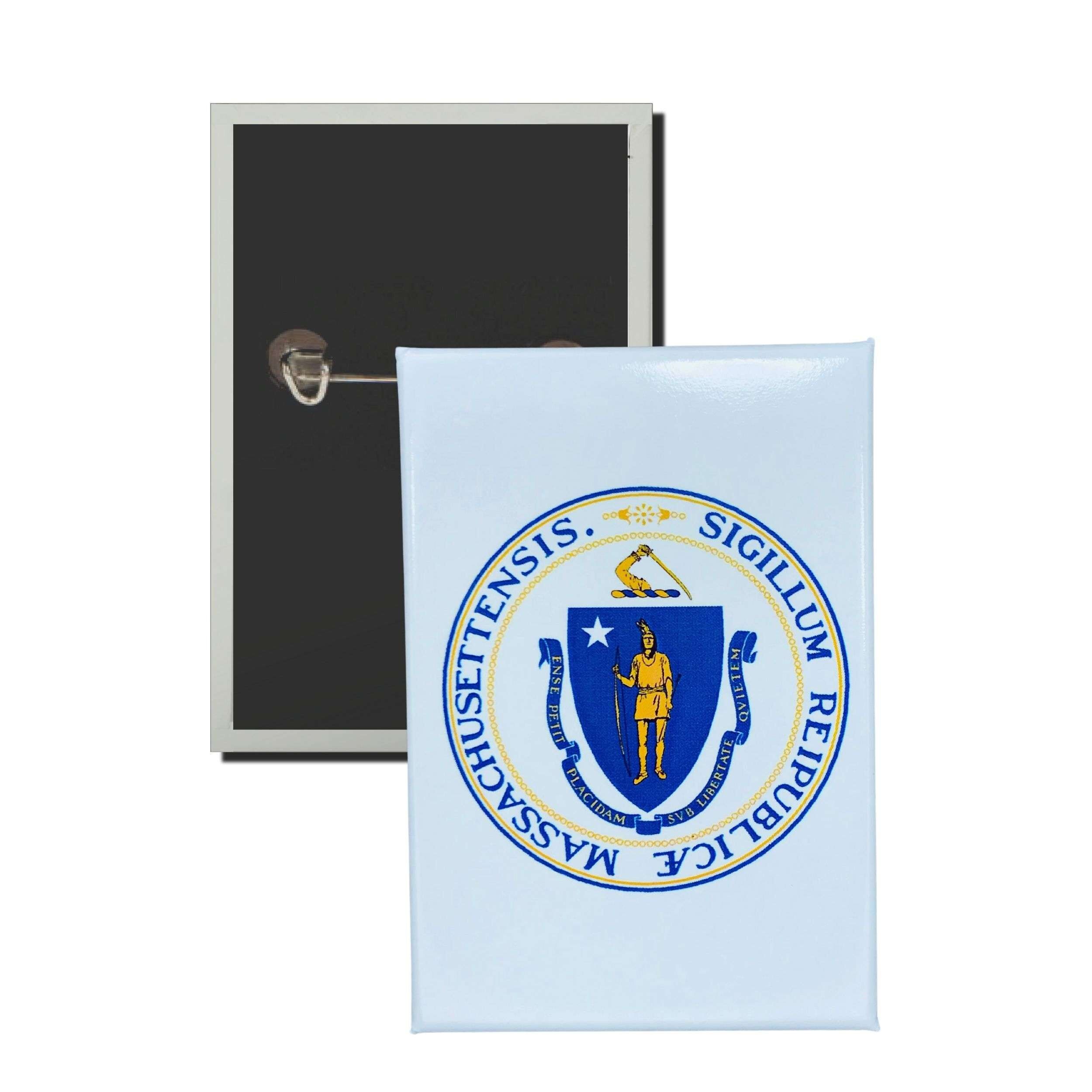 Insigne vertical - Armoiries de l'État du Massachusetts - États-Unis