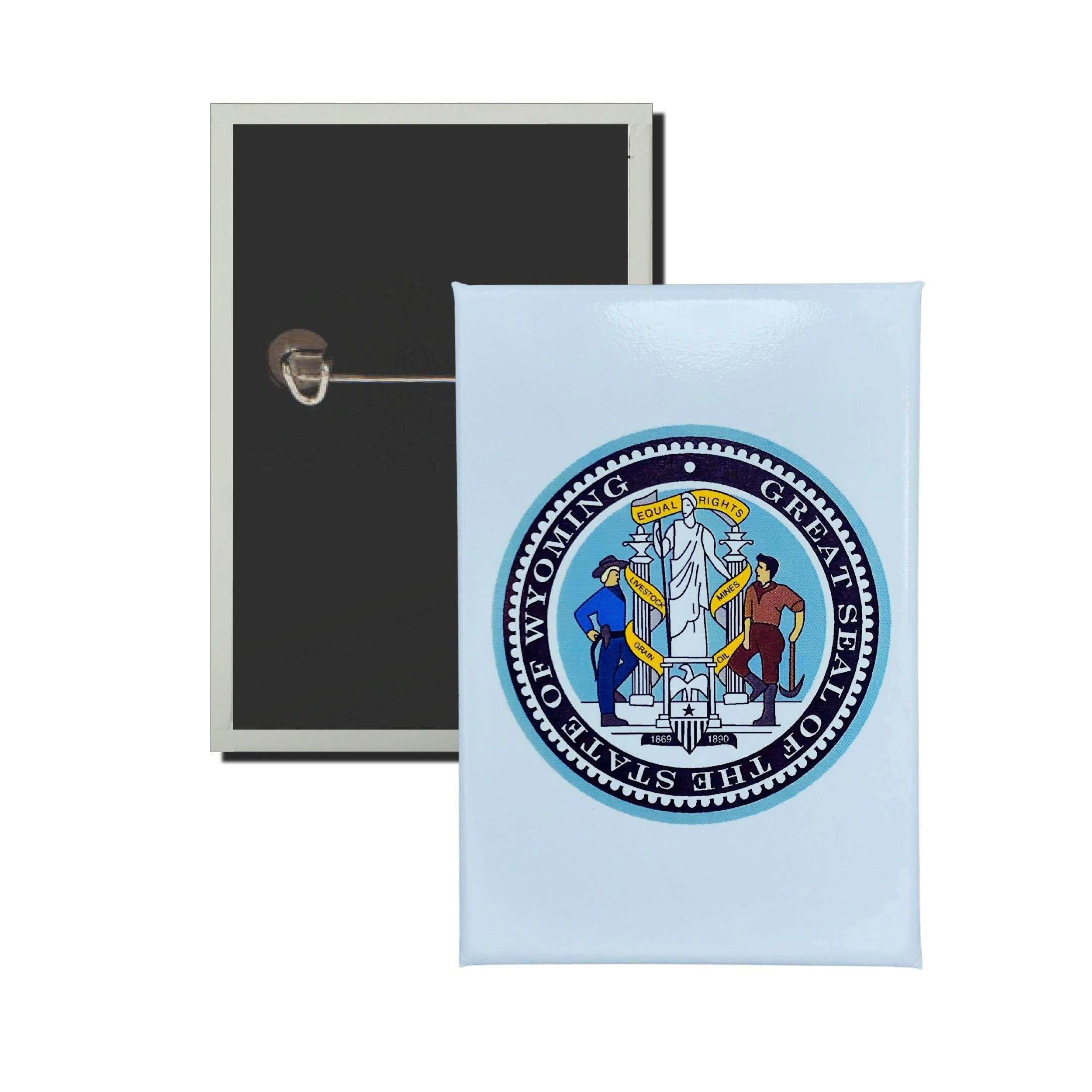 Chapa Vertical - Escudo Estado Wyoming - USA