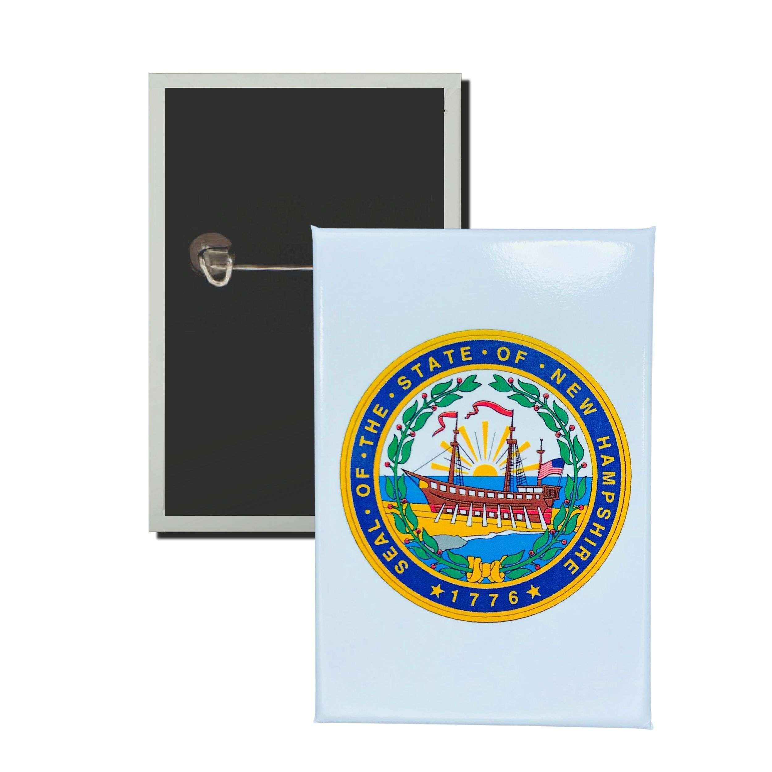 Chapa Vertical - Escudo Estado New Hampshire - USA