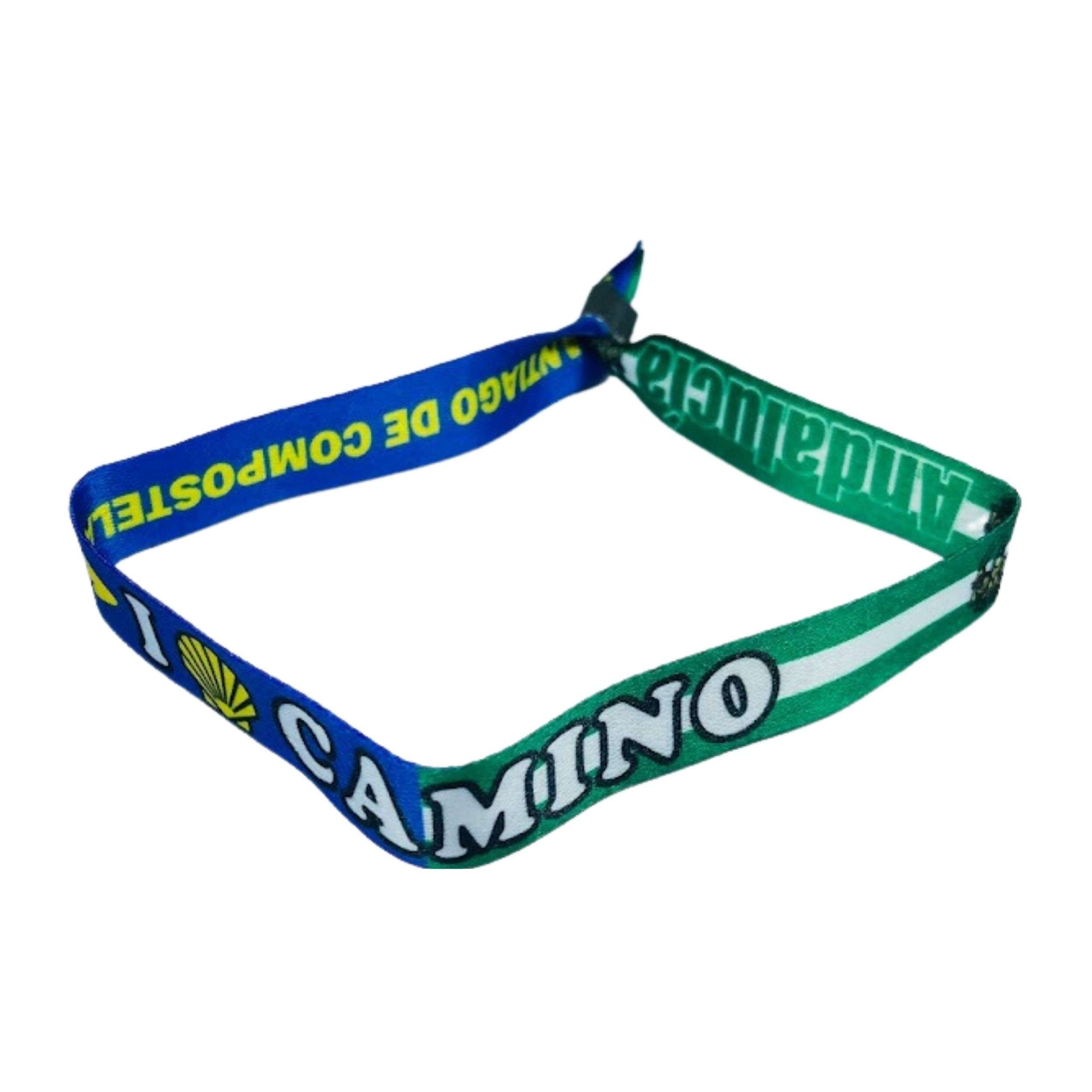 Armband – I Love Camino Santiago – Andalusische Flagge – Spanien – P2752