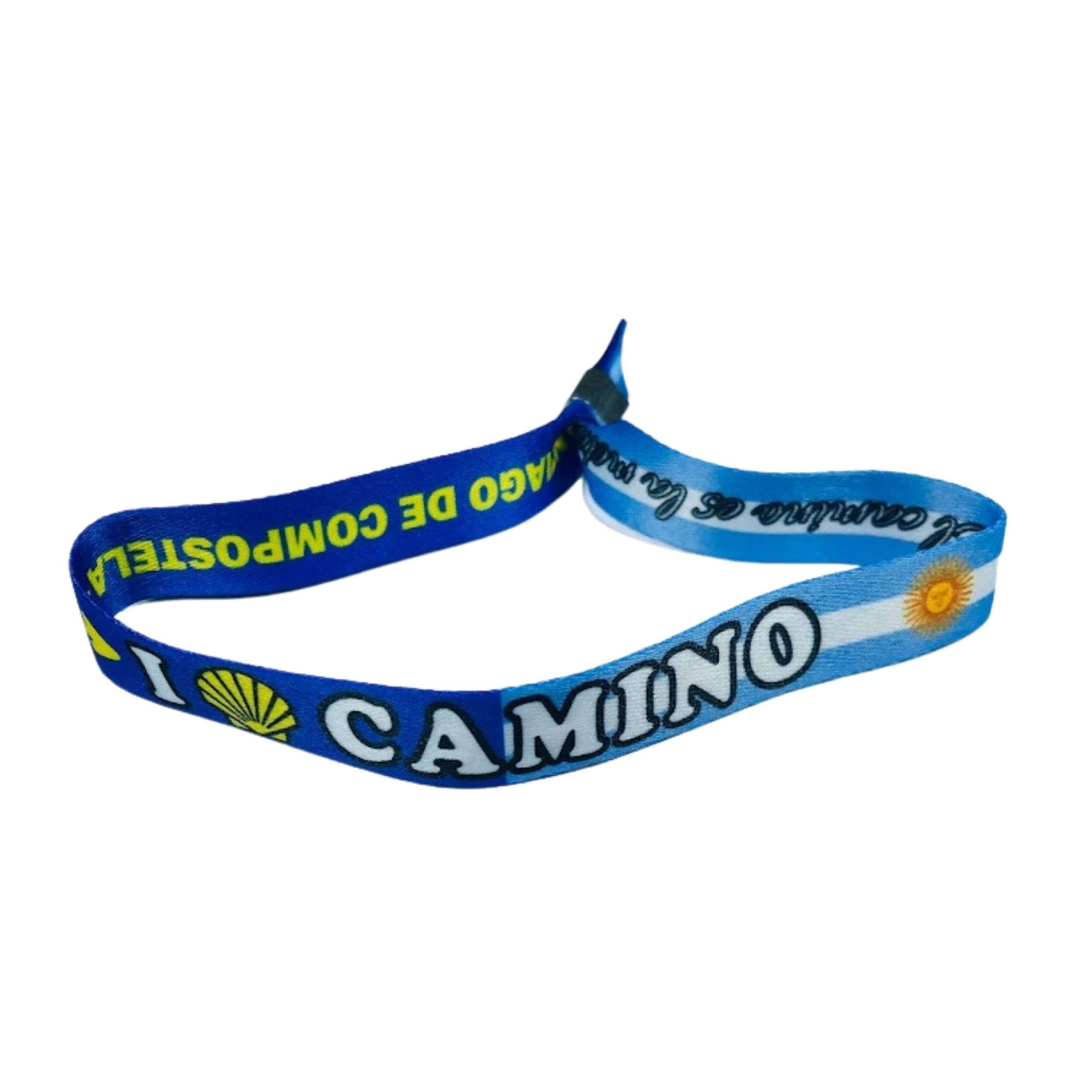 Armband – Ich liebe den Jakobsweg – Argentinische Flagge – P2828