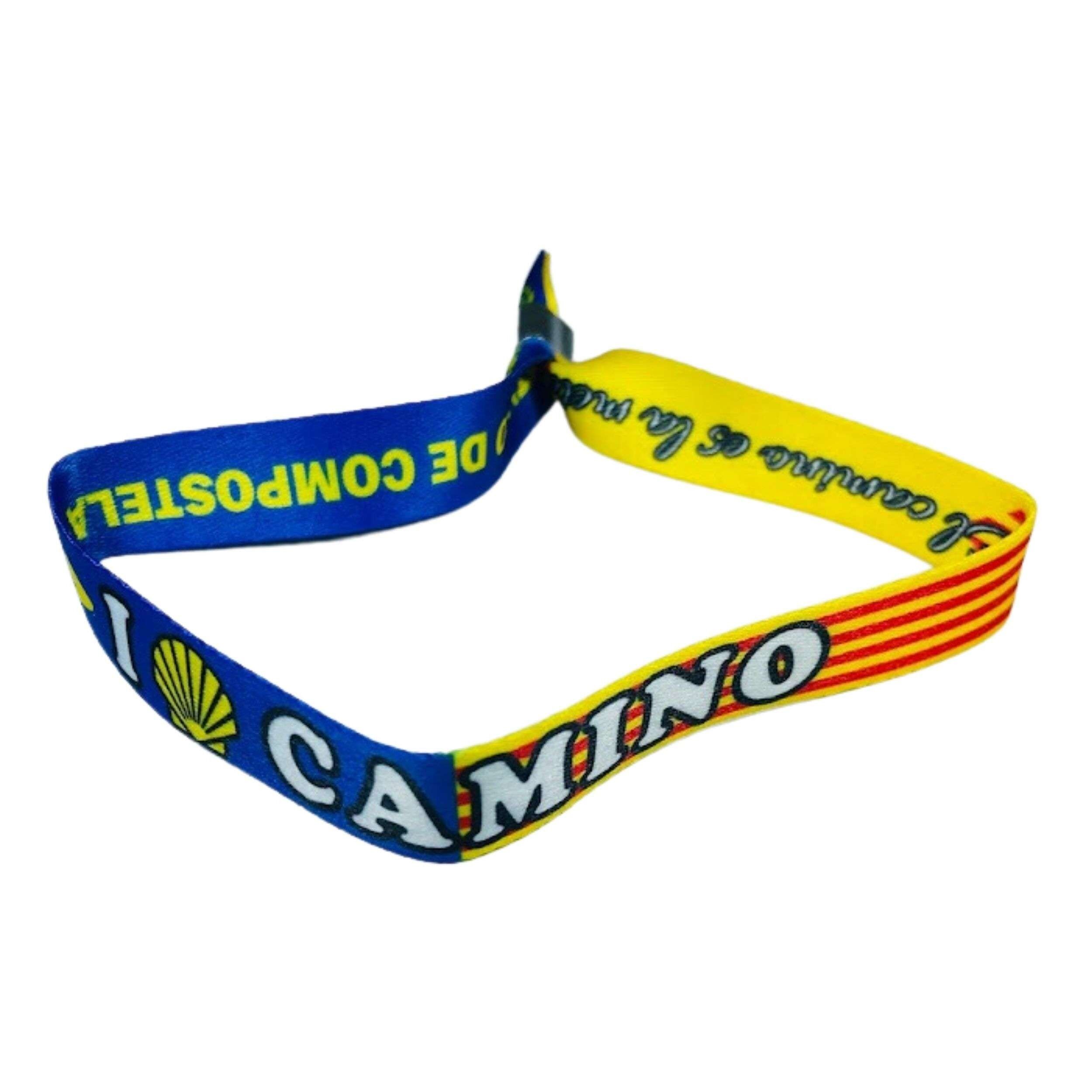 Armband – I Love Camino Santiago – Flagge – Spanien – P2778
