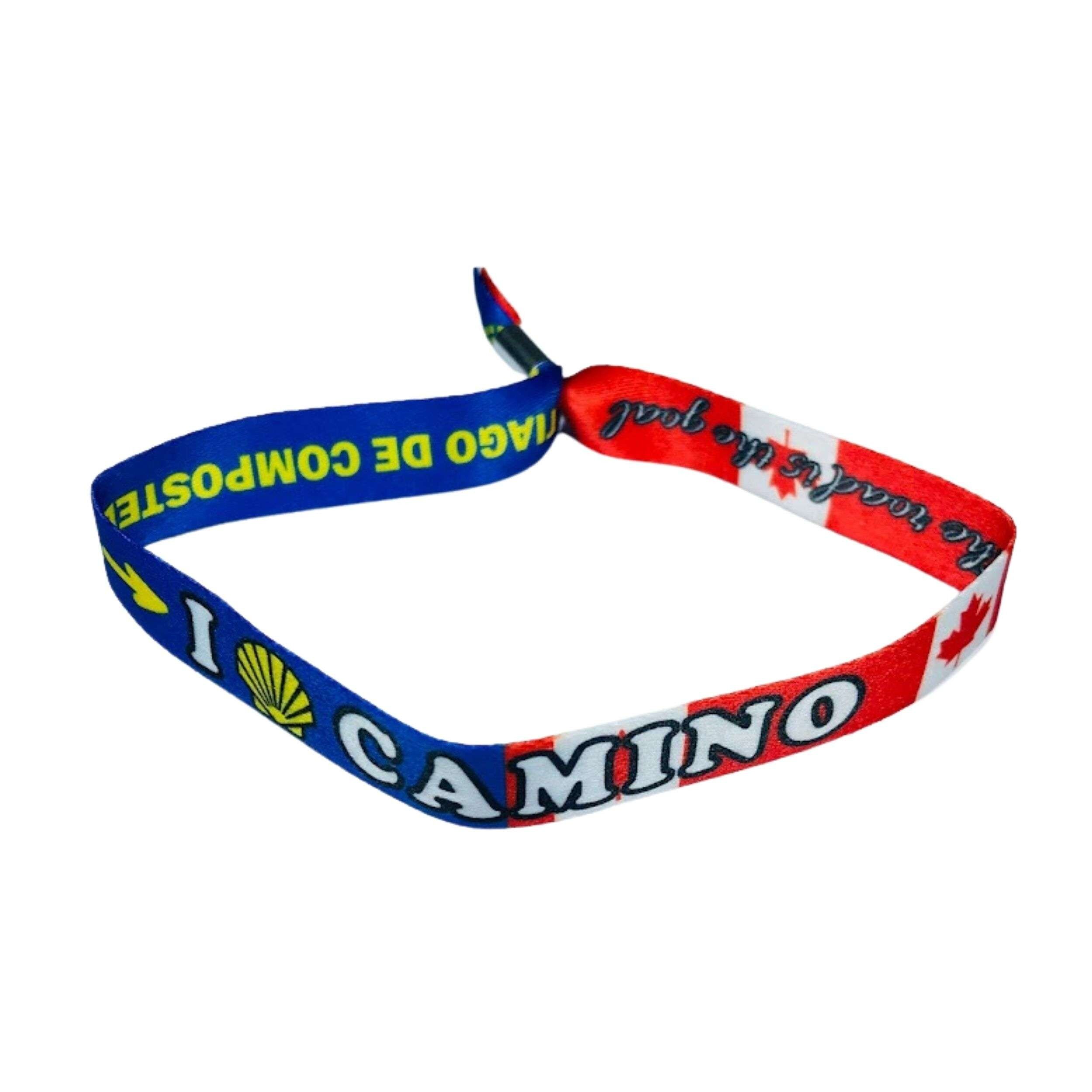 Armband – „I Love Camino Santiago“ – Kanadische Flagge – P2837