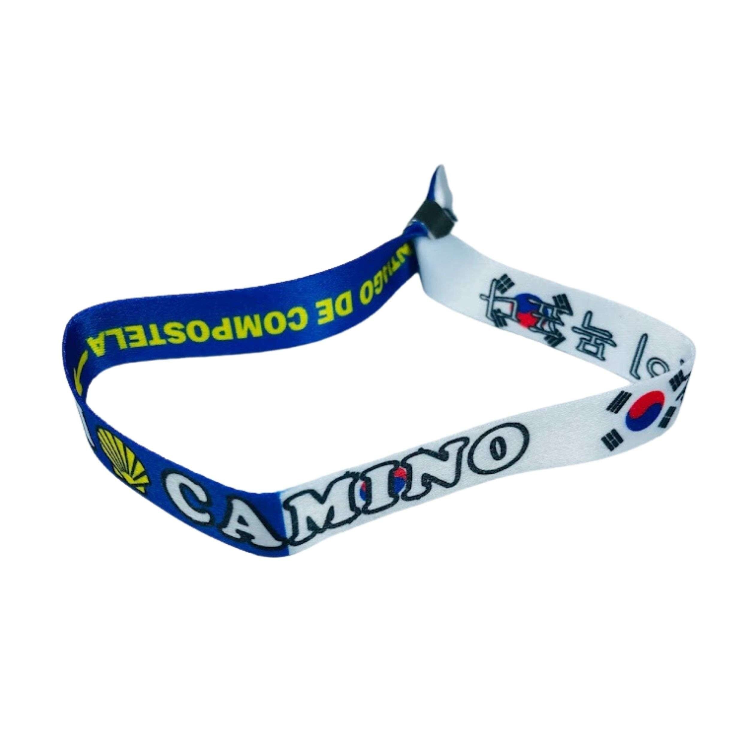 Armband – „I Love Camino Santiago“ – südkoreanische Flagge – P2841