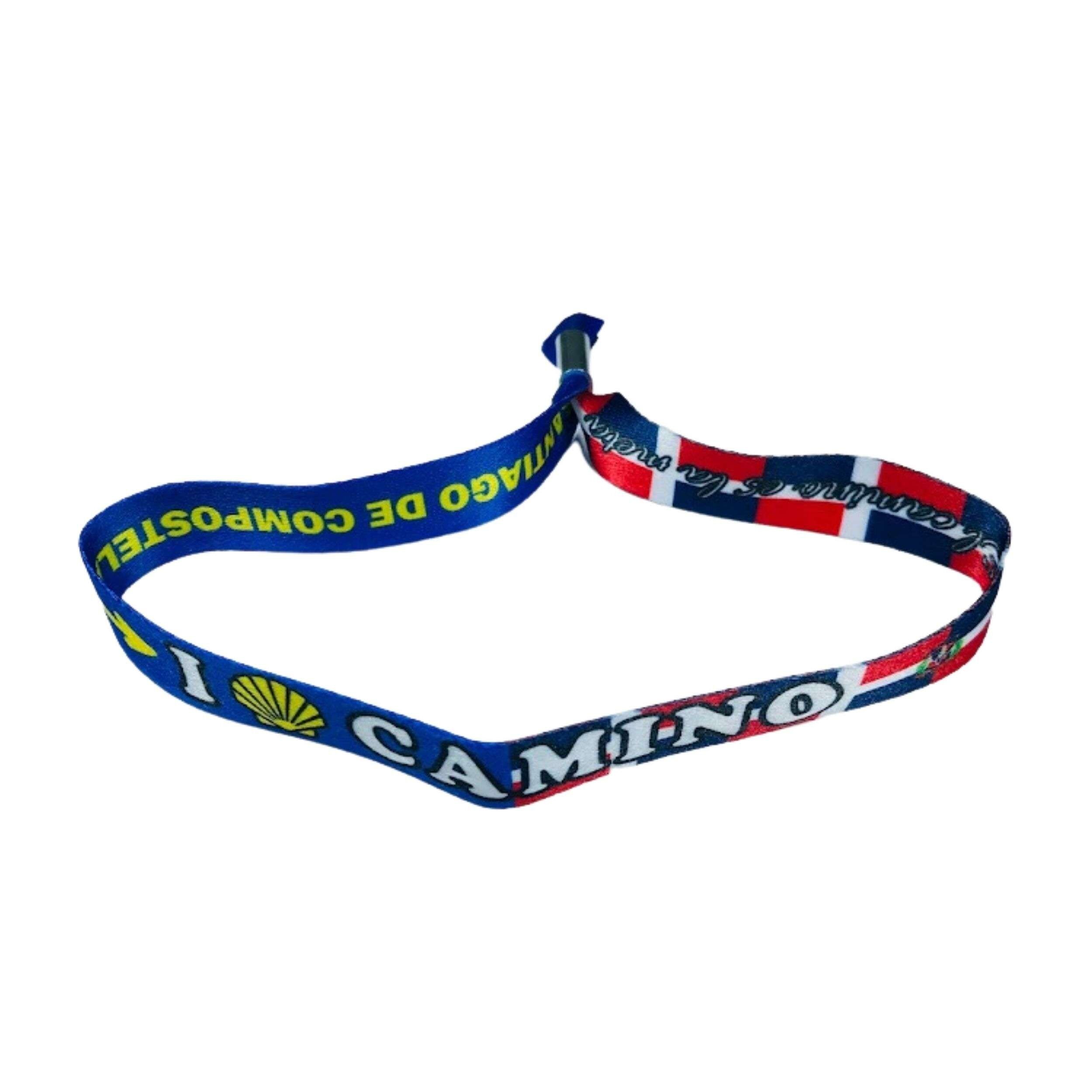 Armband – „I Love Camino Santiago“ – Flagge der Dominikanischen Republik – P2835