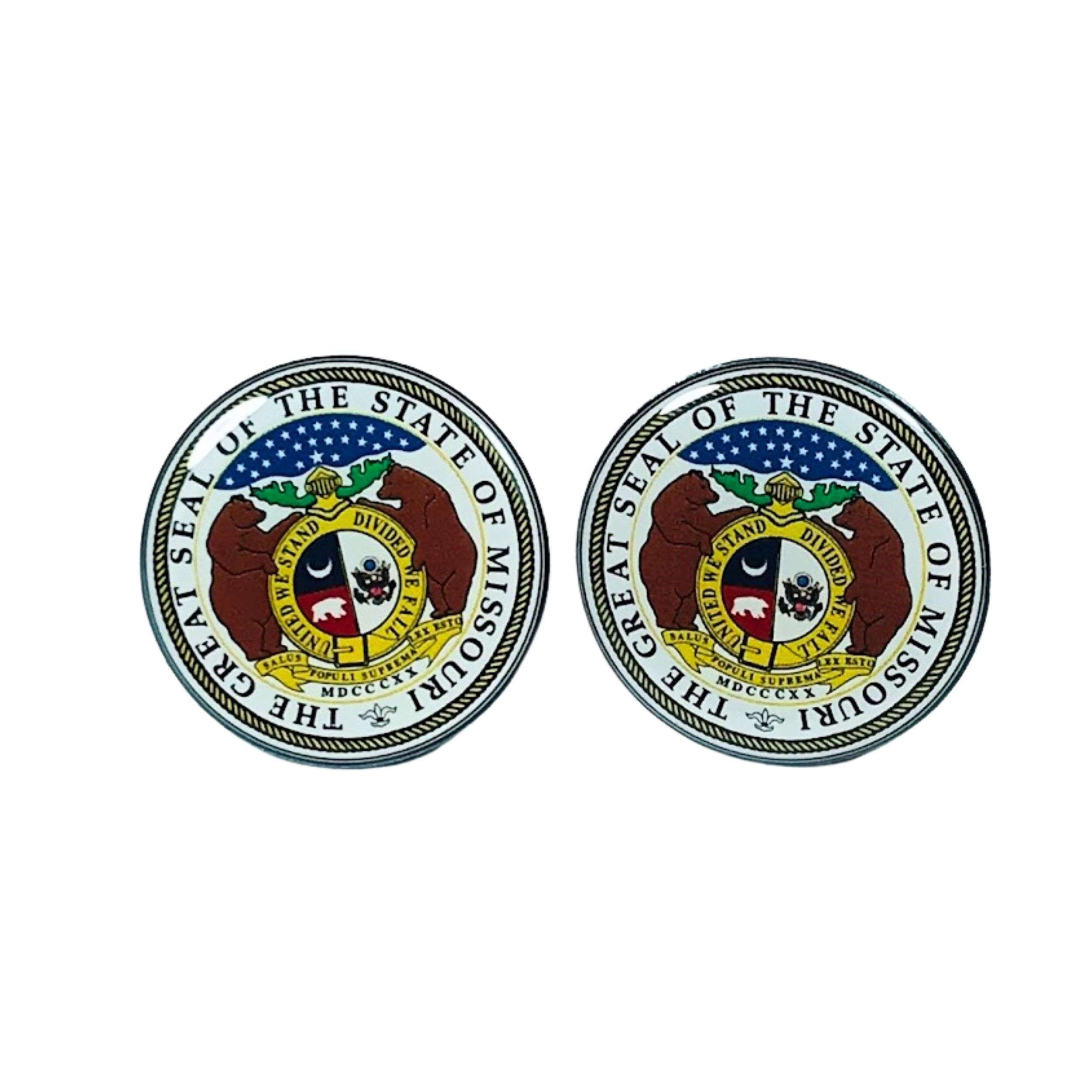 Manschettenknöpfe - Missouri Staatswappen - USA