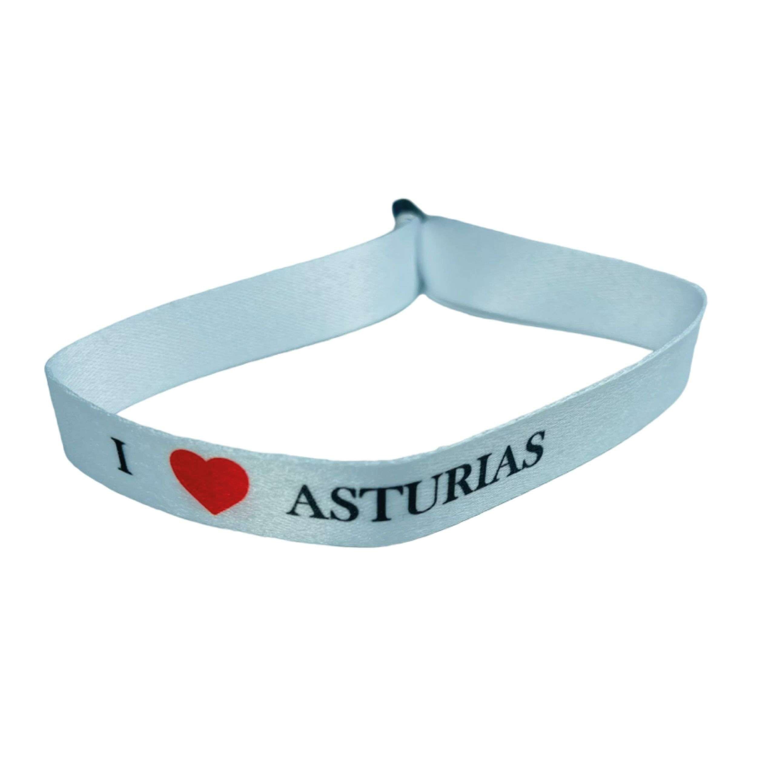 Armband – Weiß – I Love Asturias – P2749