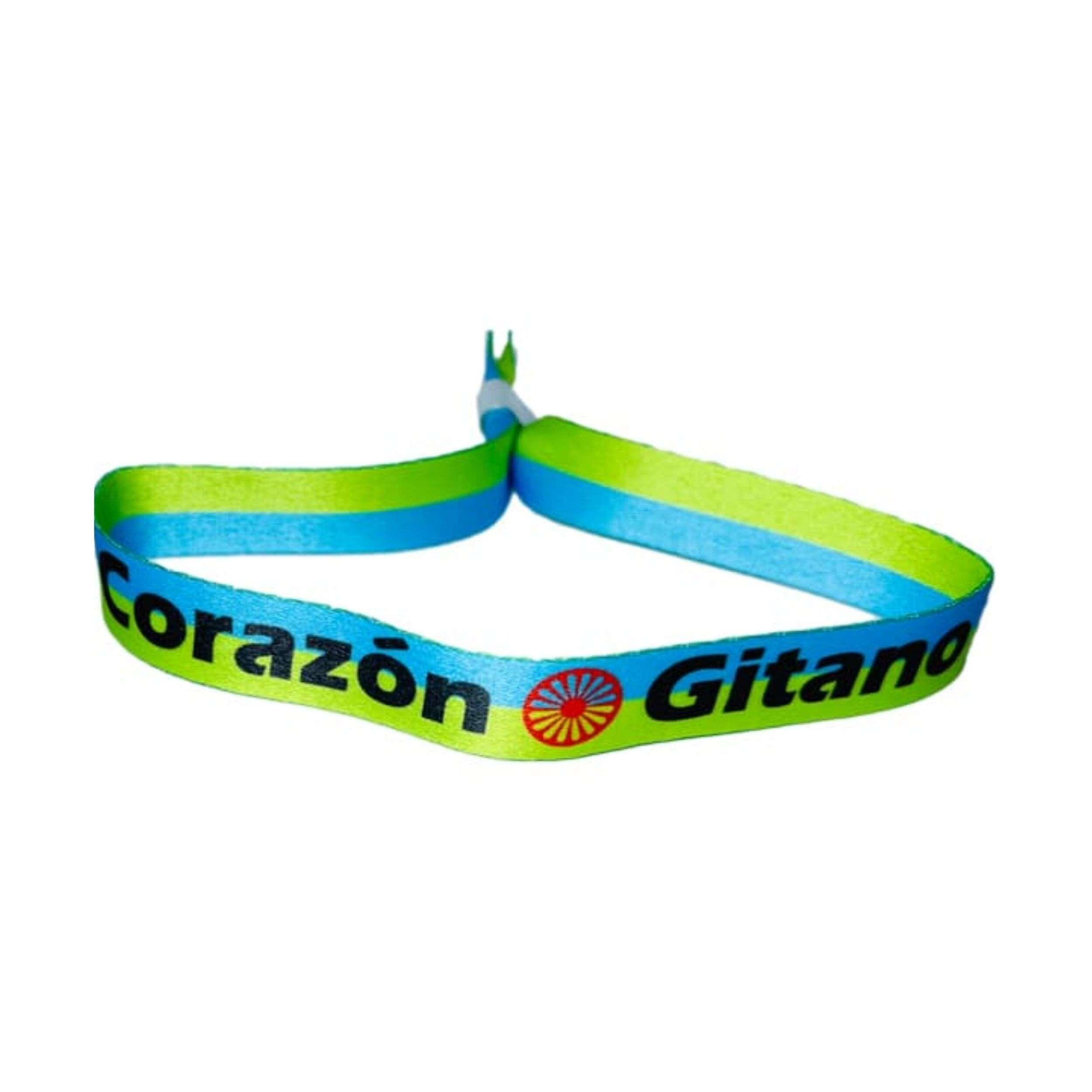 Pulsera - Corazon Gitano - Bandera Pueblo Gitano - P117