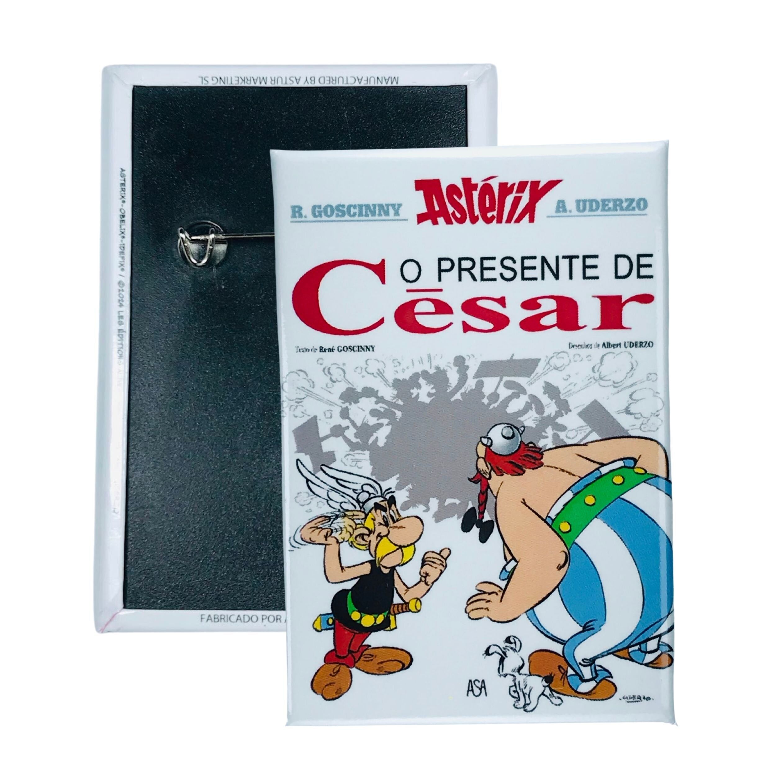Badge © 21 - Asterix - Oder ein Geschenk von Caesar - Comic Cover - Portugiesisch - A#301