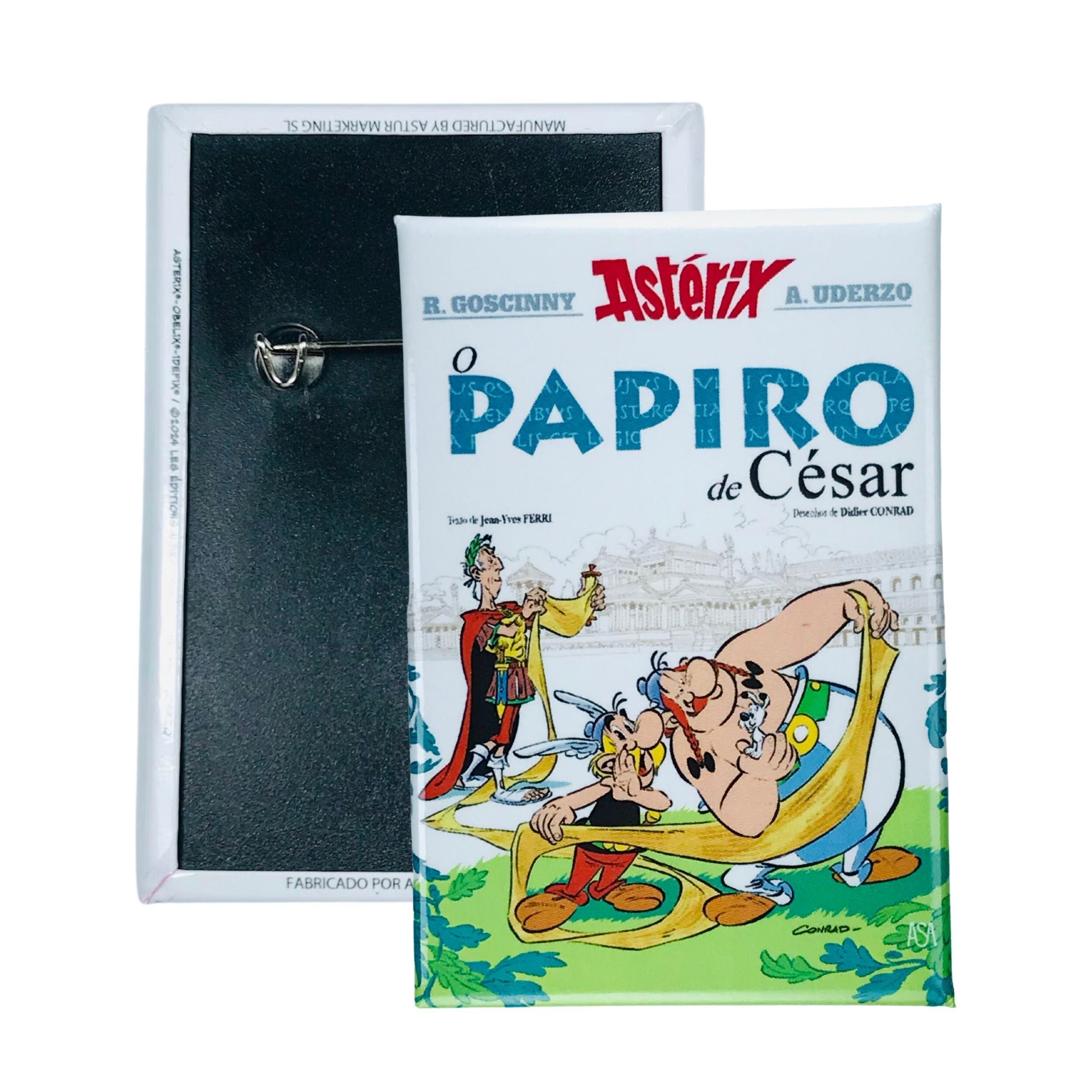 Badge © 36 - Asterix - Oder der Papyrus des Cäsar - Comic Cover - Portugiesisch - A#316