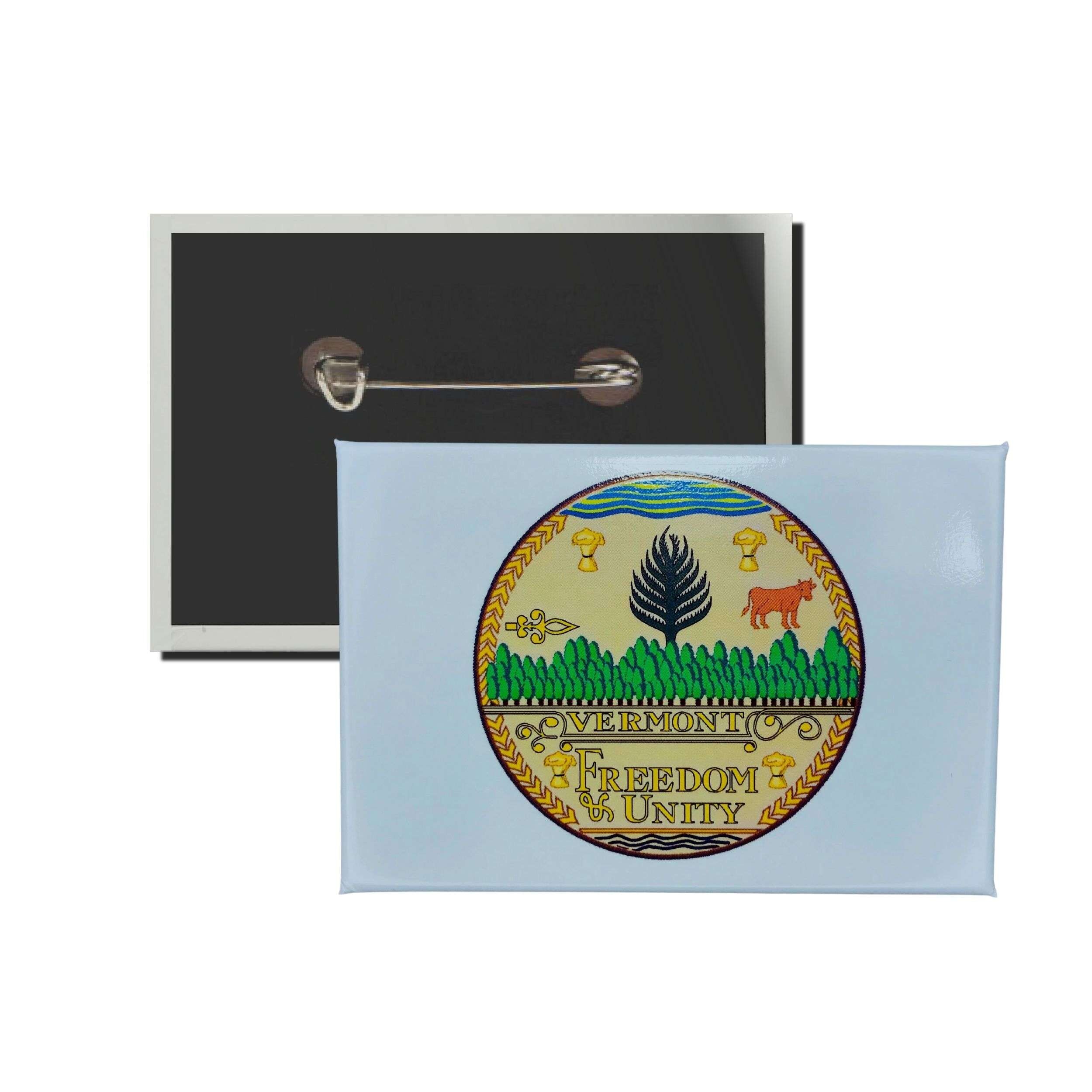 Chapa Horizontal - Escudo Estado Vermont - USA