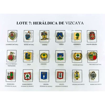 Pins - Lote Nº7 Escudos Heráldicos Vizcaya - España
