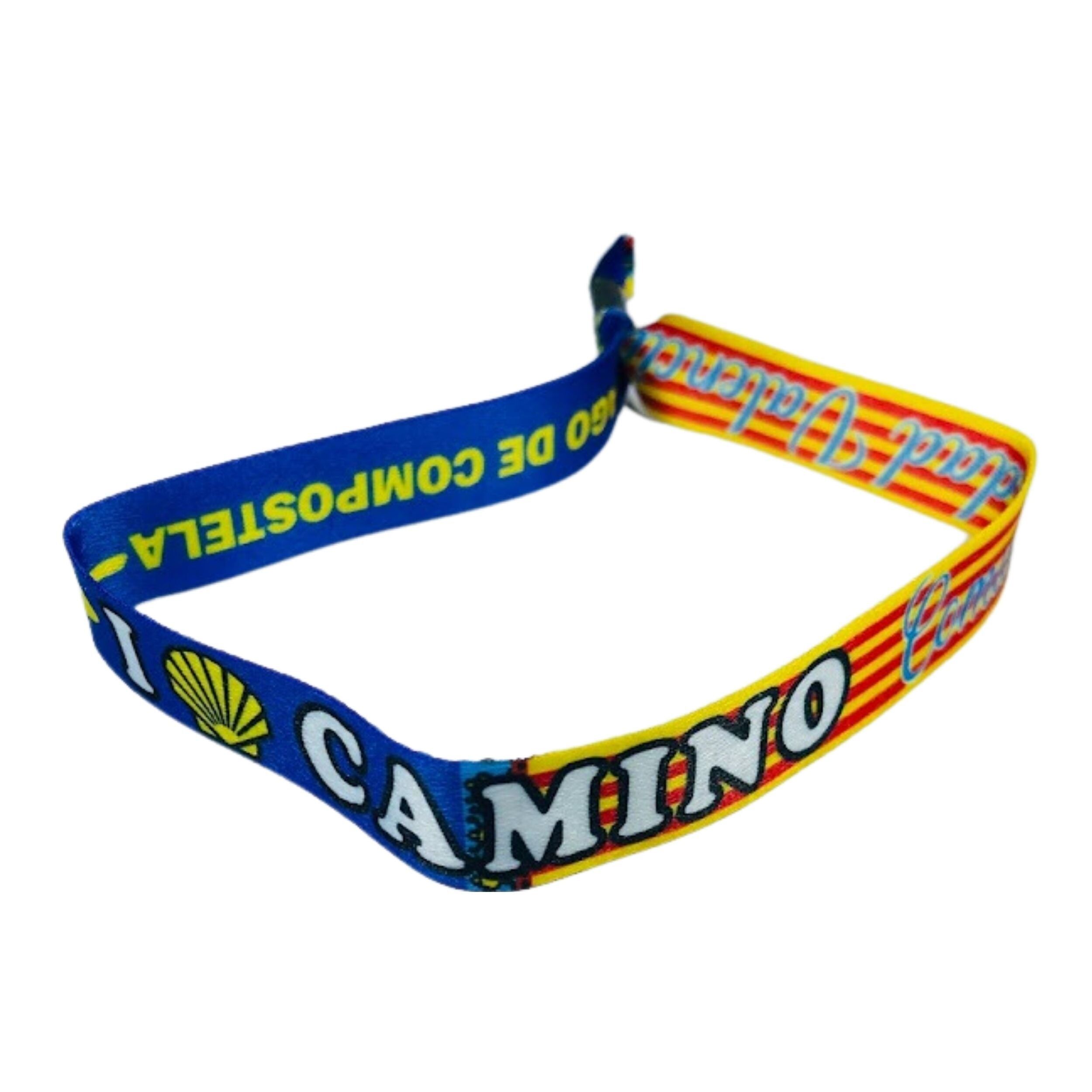 Armband – I Love Camino Santiago – Flagge von Valencia – Spanien – P2754