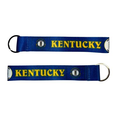 Porte-clés en tissu - Drapeau de l'État du Kentucky - États-Unis - K076
