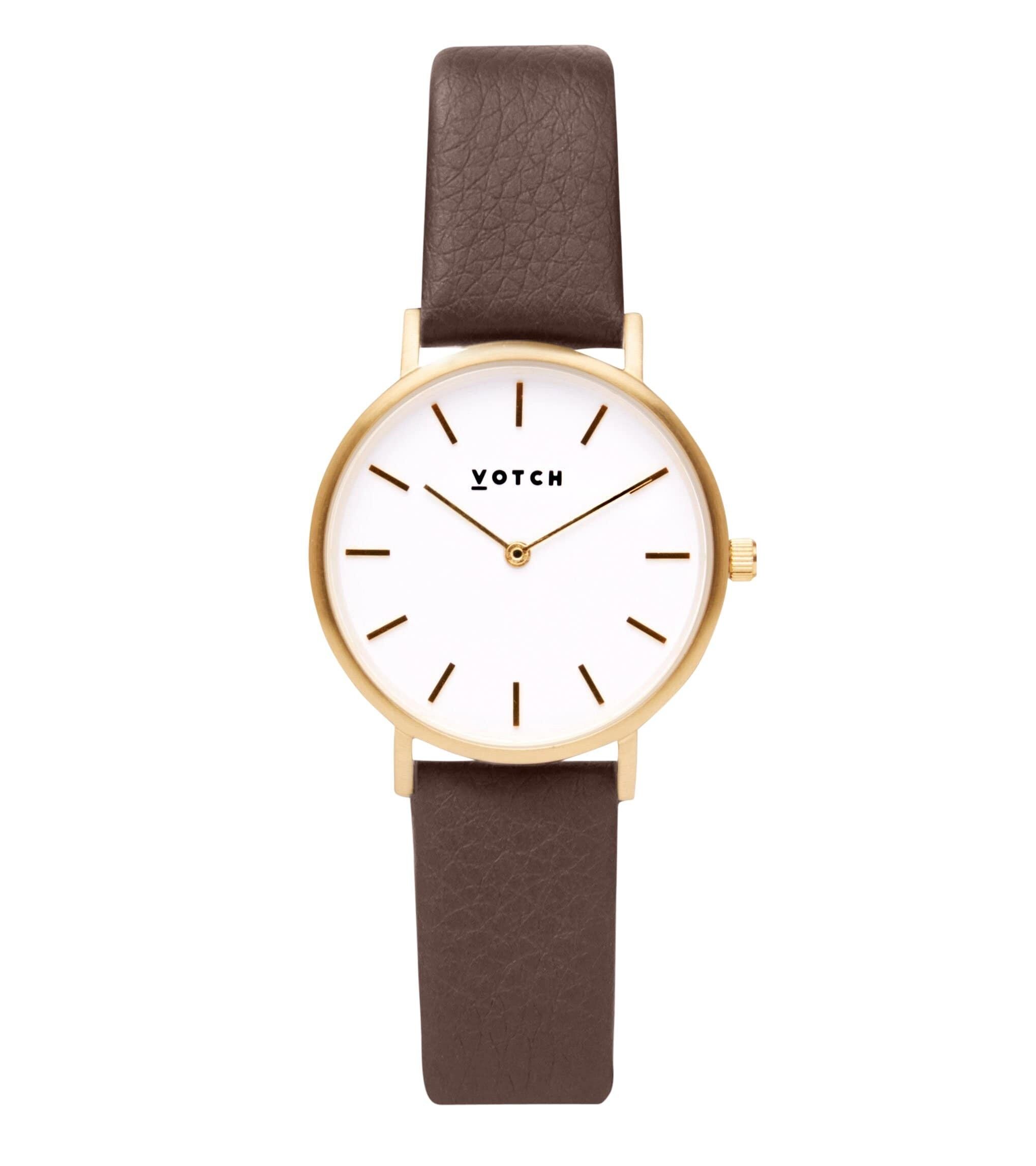 Gold & Brown Watch | Petite