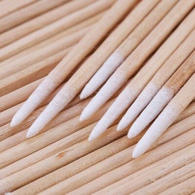 Bastoncini di cotone di precisione in legno x100