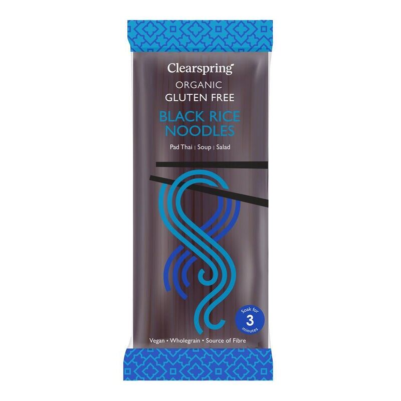 Organic gluten-free wholegrain black rice noodles 200g (TH-BIO-121)
