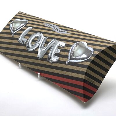 Luftallonbox Einzelallons „LOVE“ silber